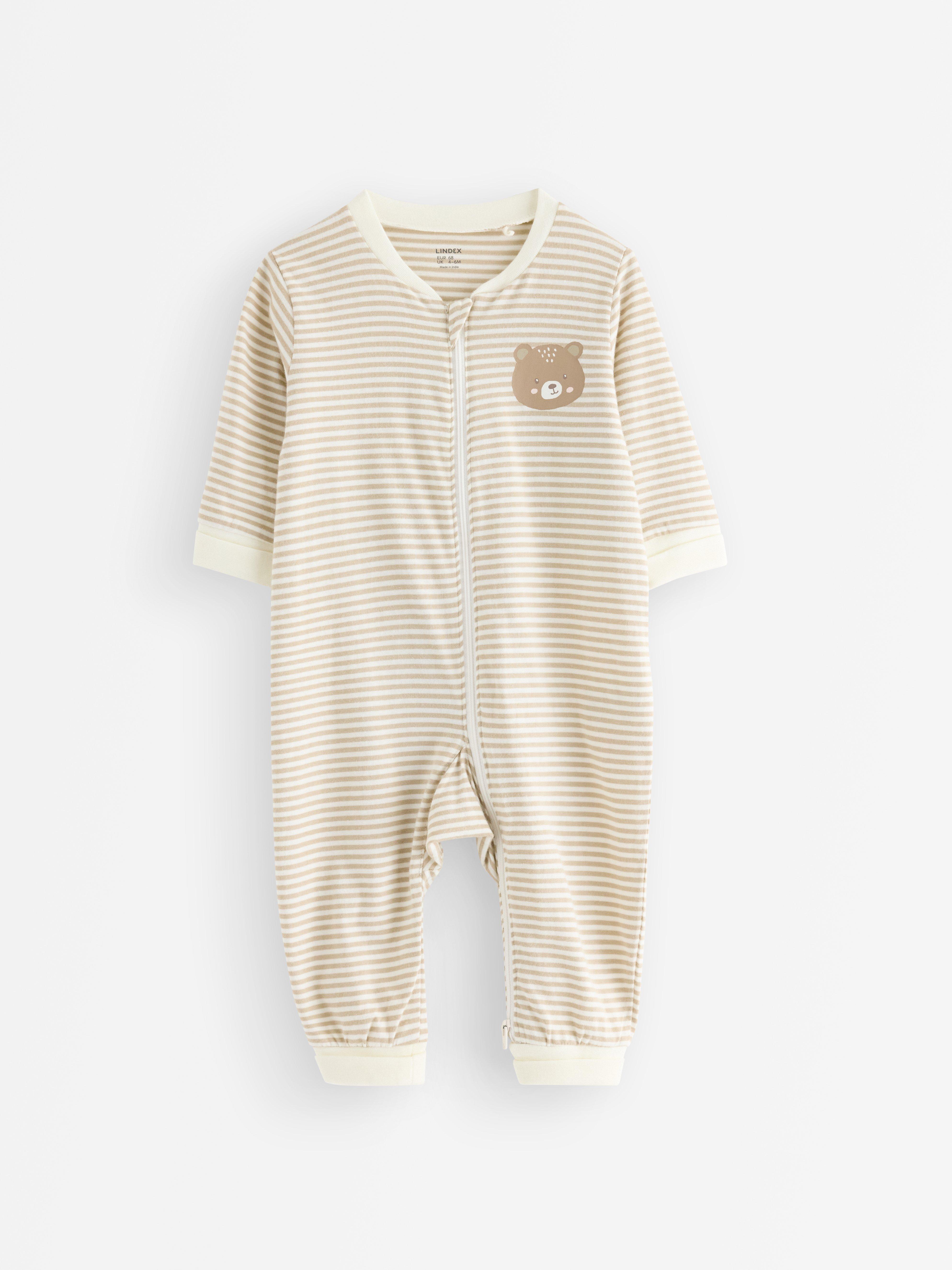 Pyjamasoverall - Barn - Beige