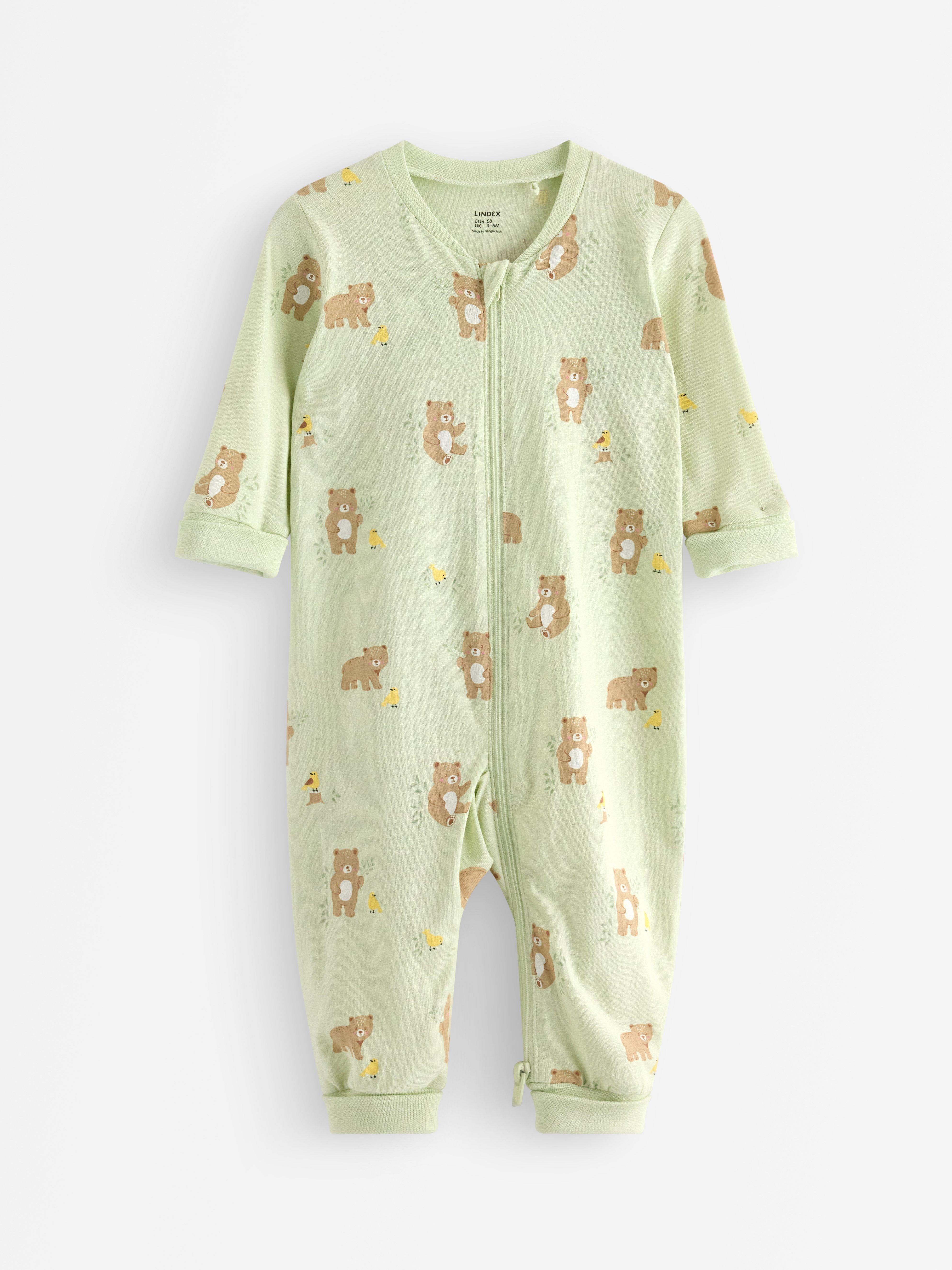 Pyjamasoverall - Barn - Grön