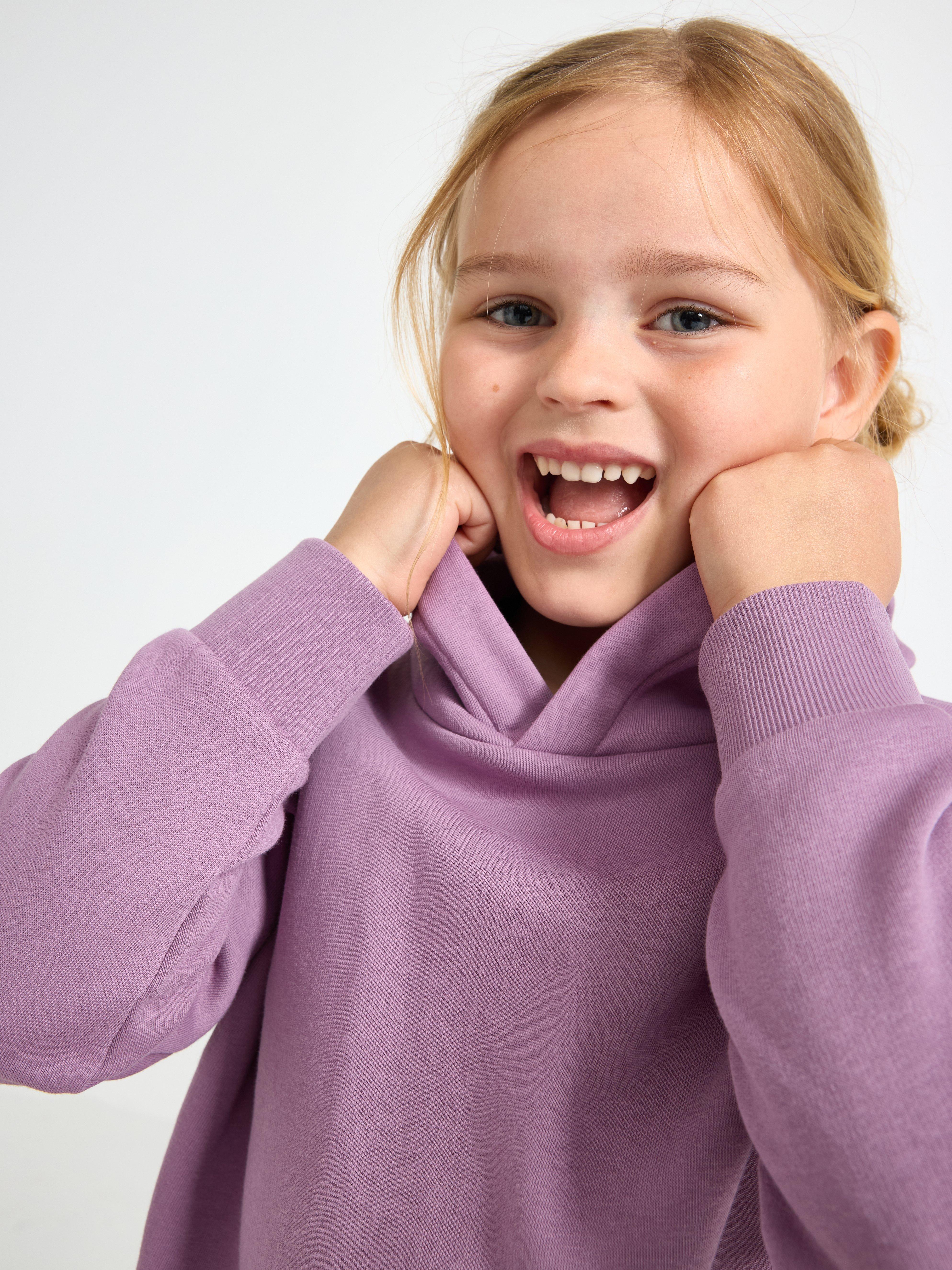 Hooded Sweatshirt - Kids Wear - Lilac