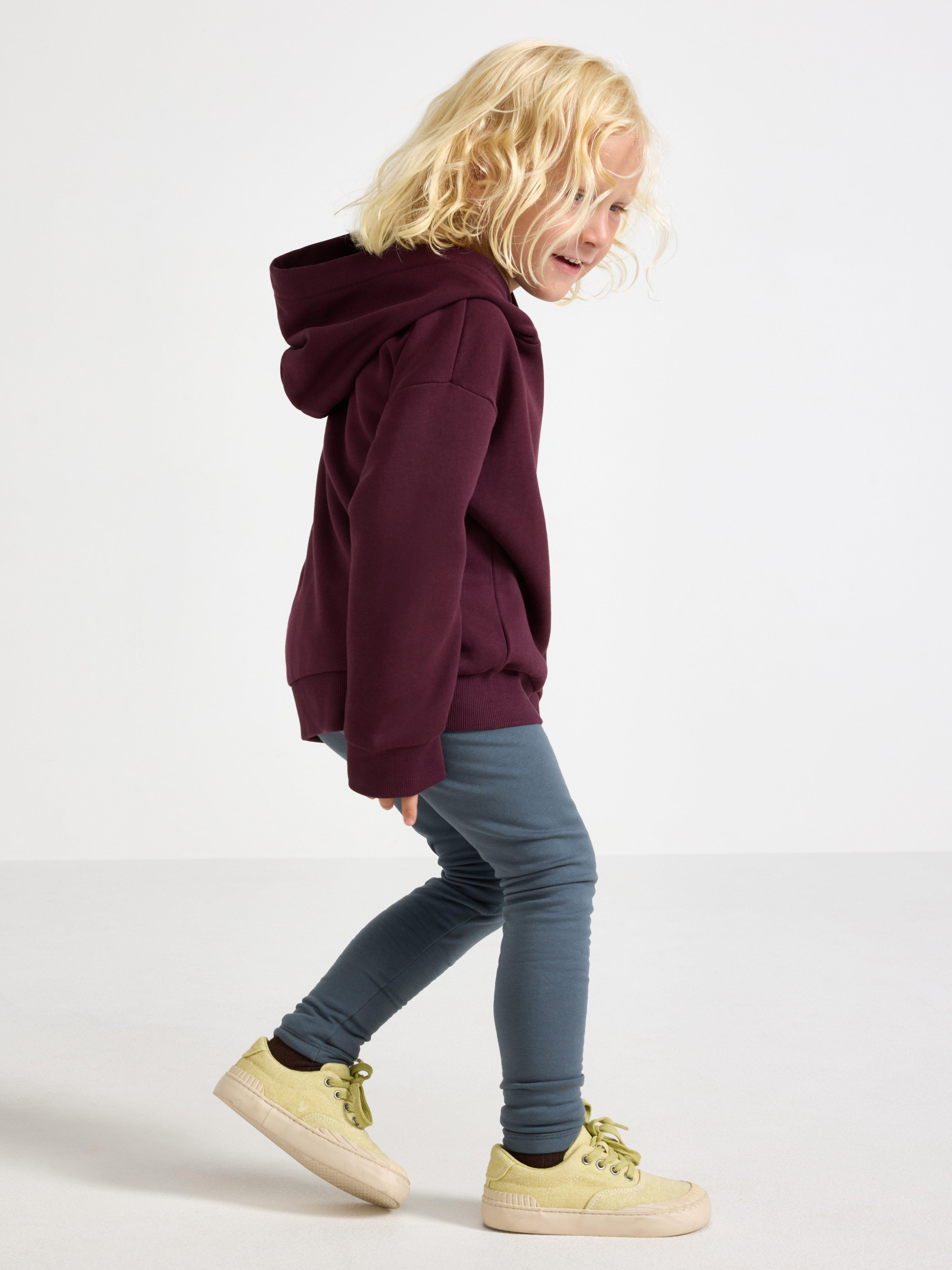 Sweatshirt med hætte - Børn - Lilla