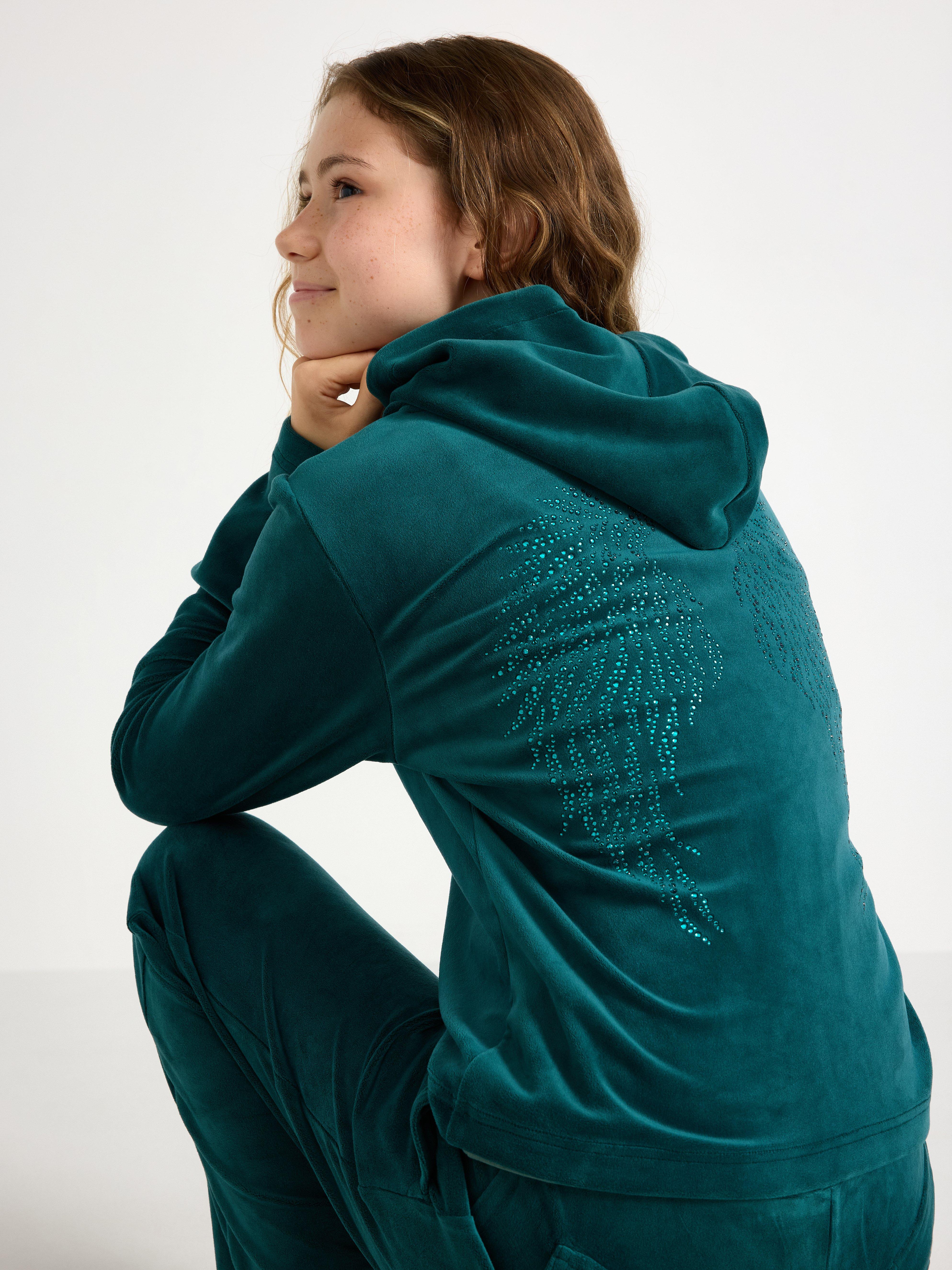 Hooded Sweatshirt - Kids Wear - Turquoise