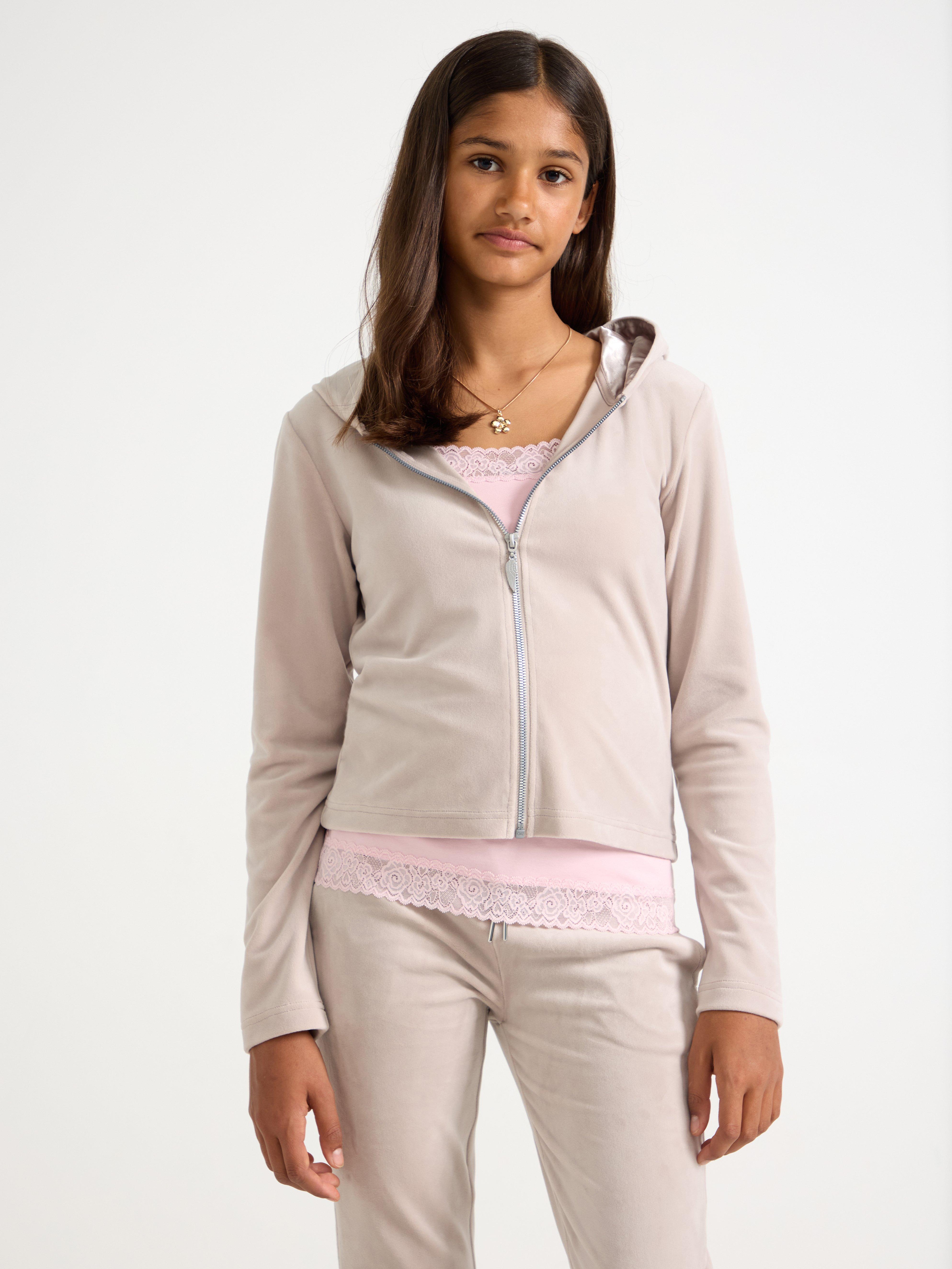 Sweatshirt med hætte - Børn - Grå