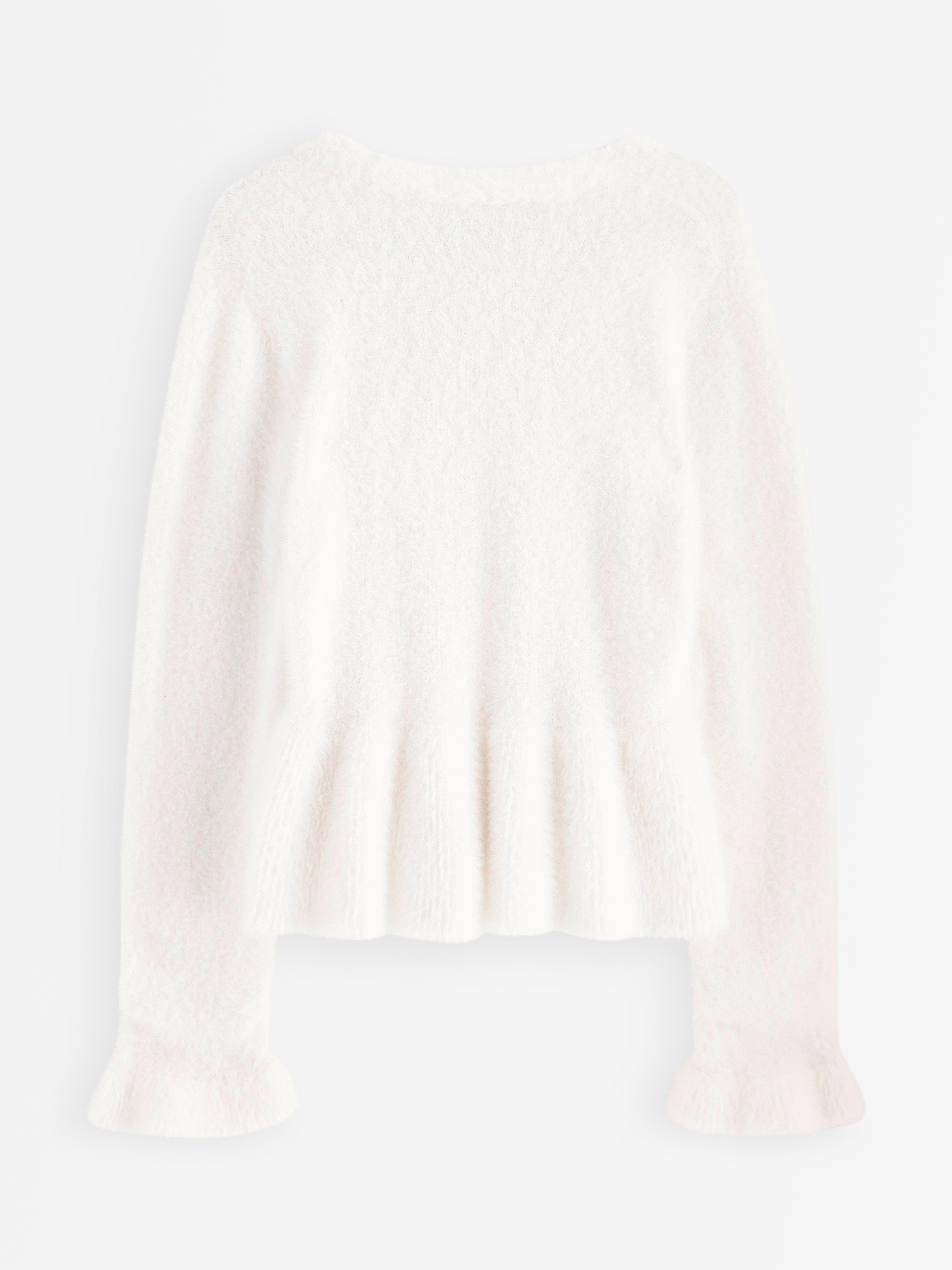 Cardigan - Barn - Vit