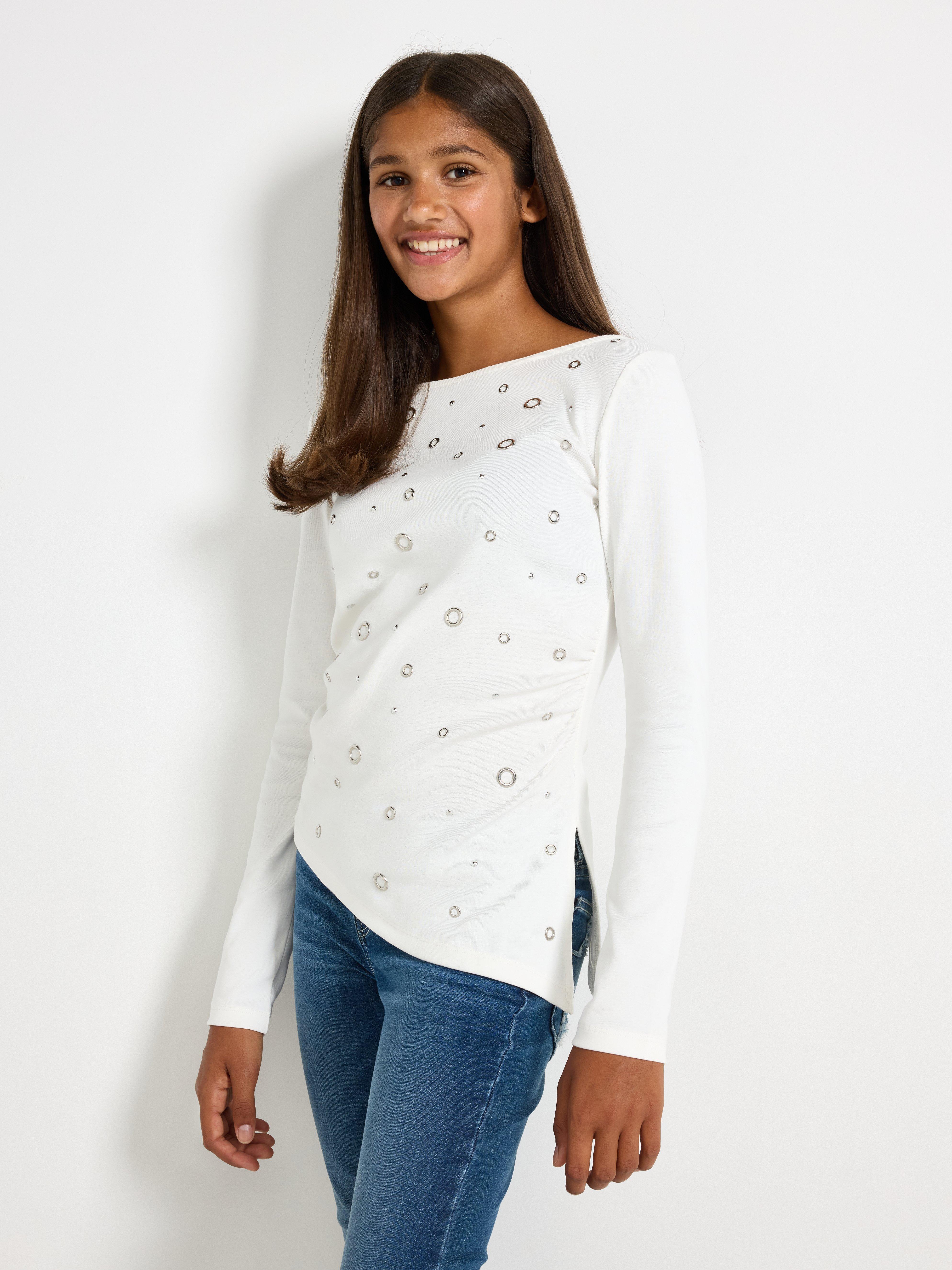 Top - Kids Wear - White