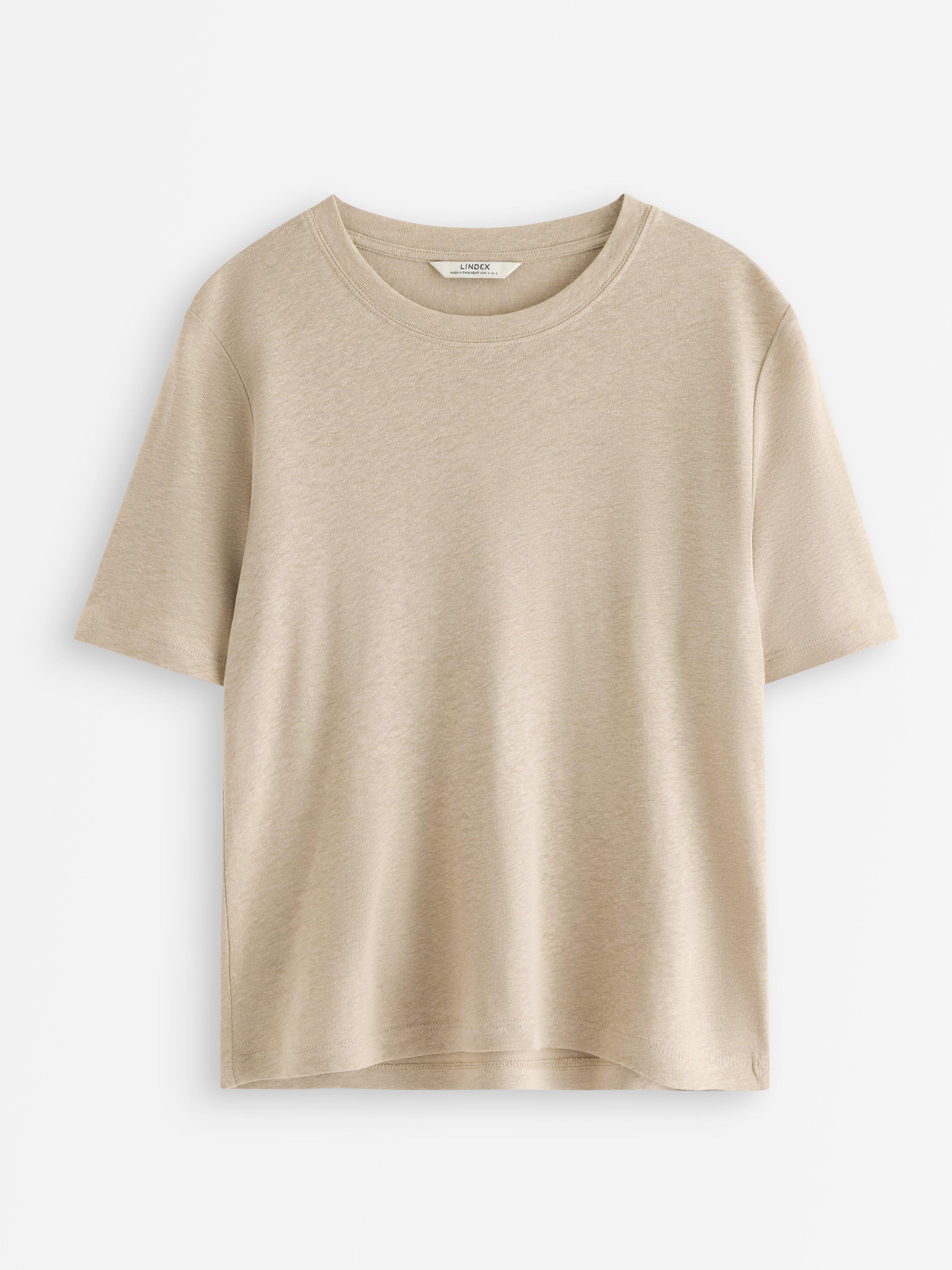 T-paita - Naiset - Beige