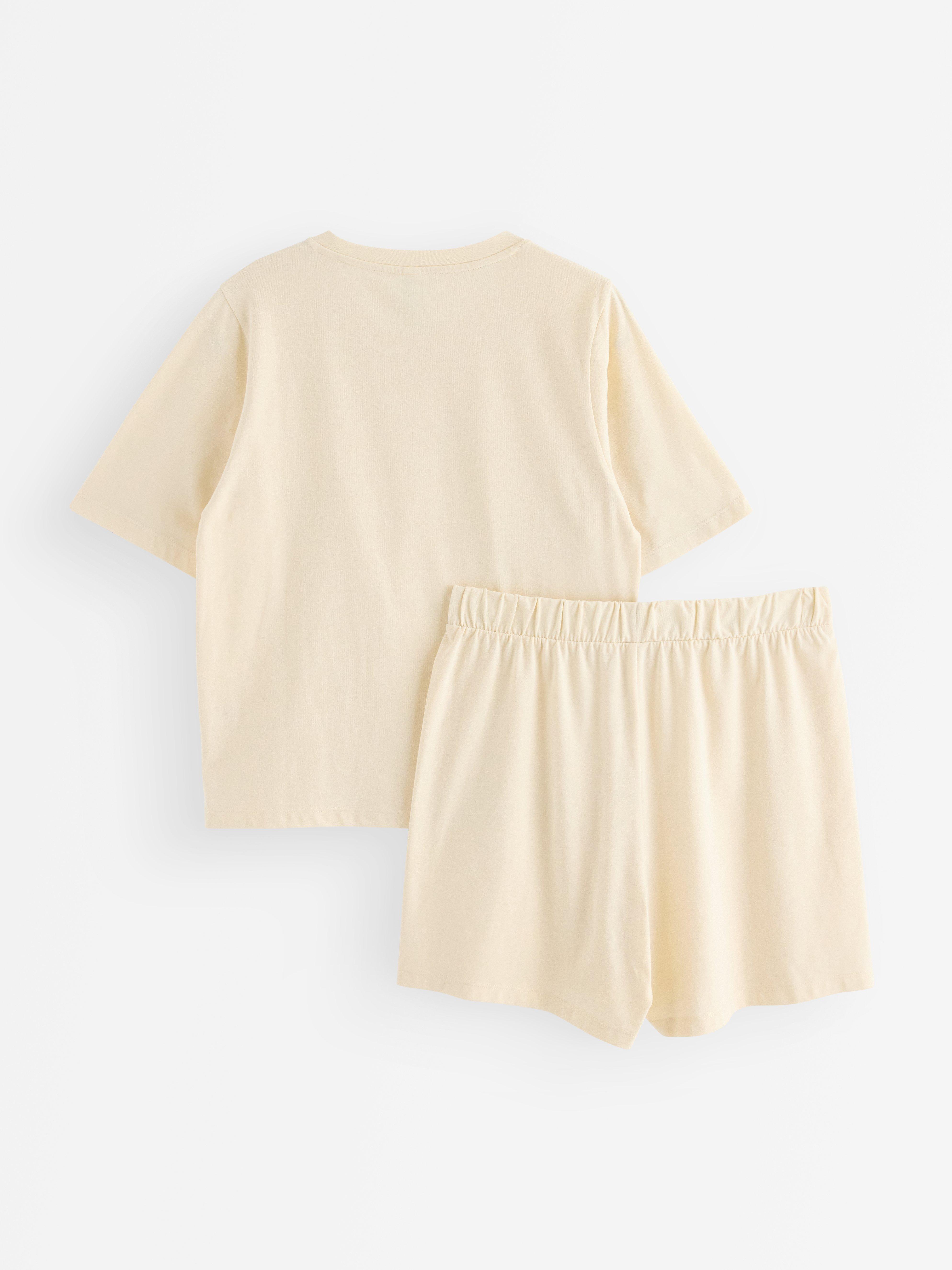 Pyjamas-sæt - Undertøj - Beige