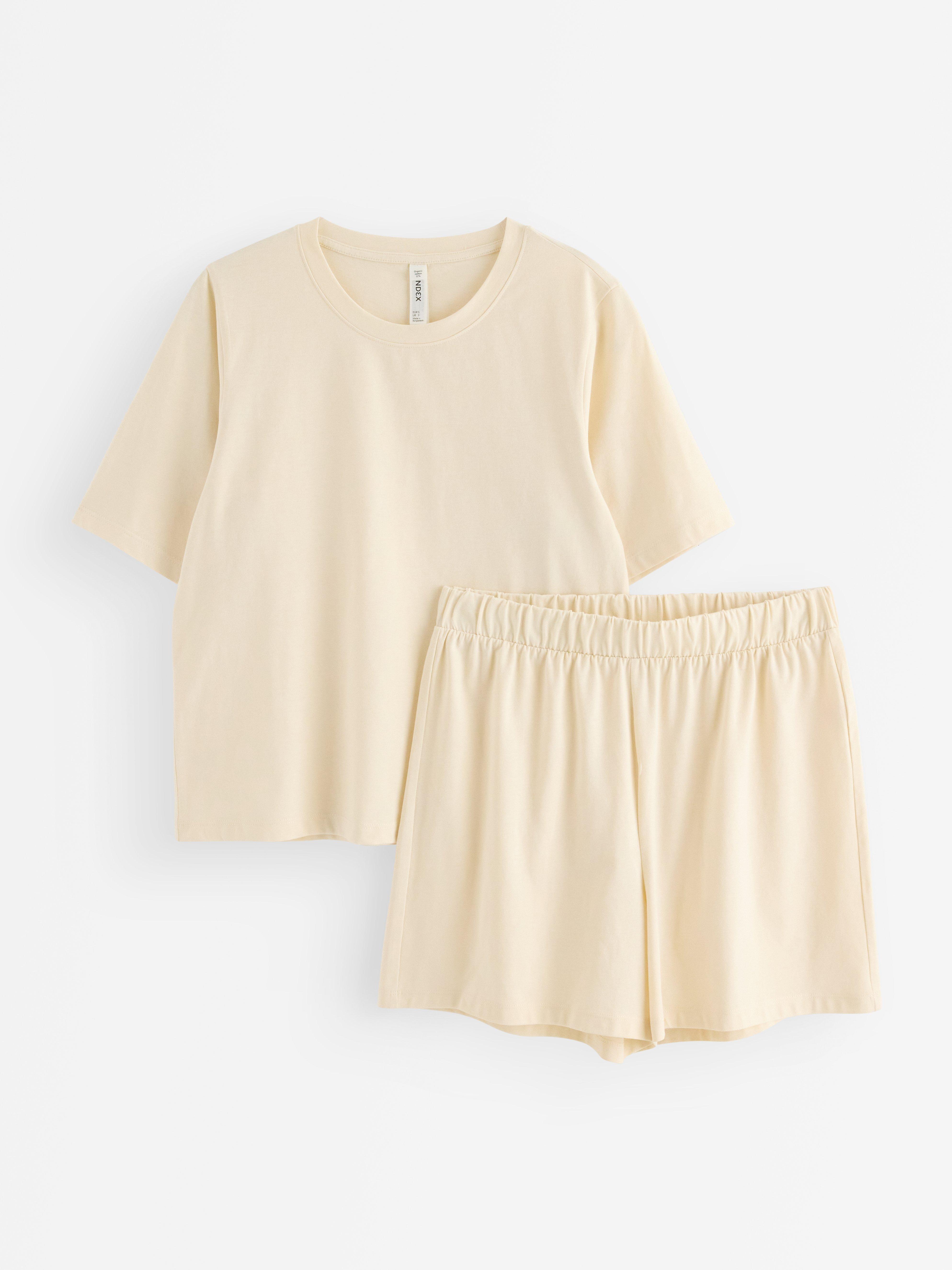 Pyjamas-sæt - Undertøj - Beige