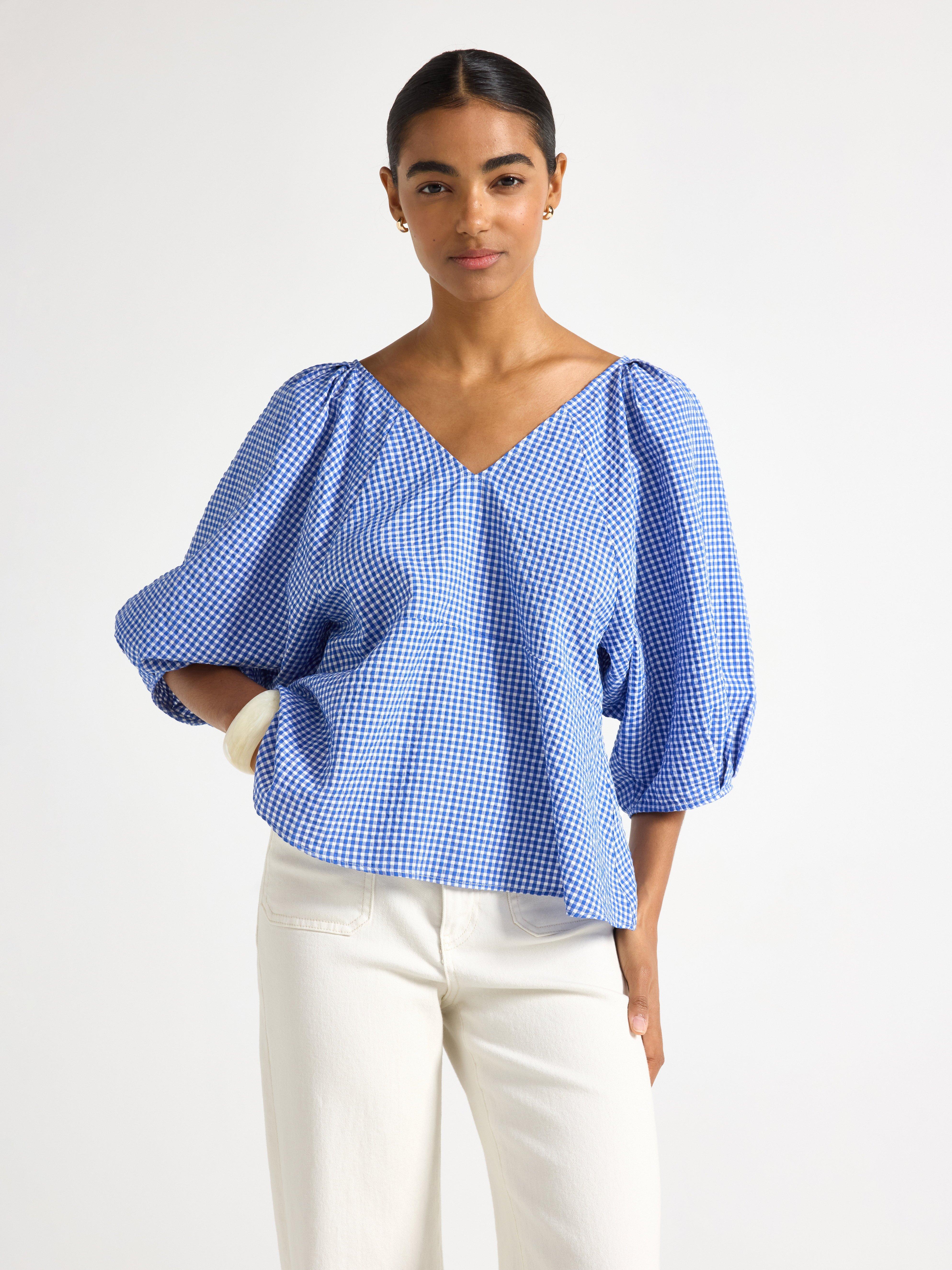 Bluse - Dame - Blå