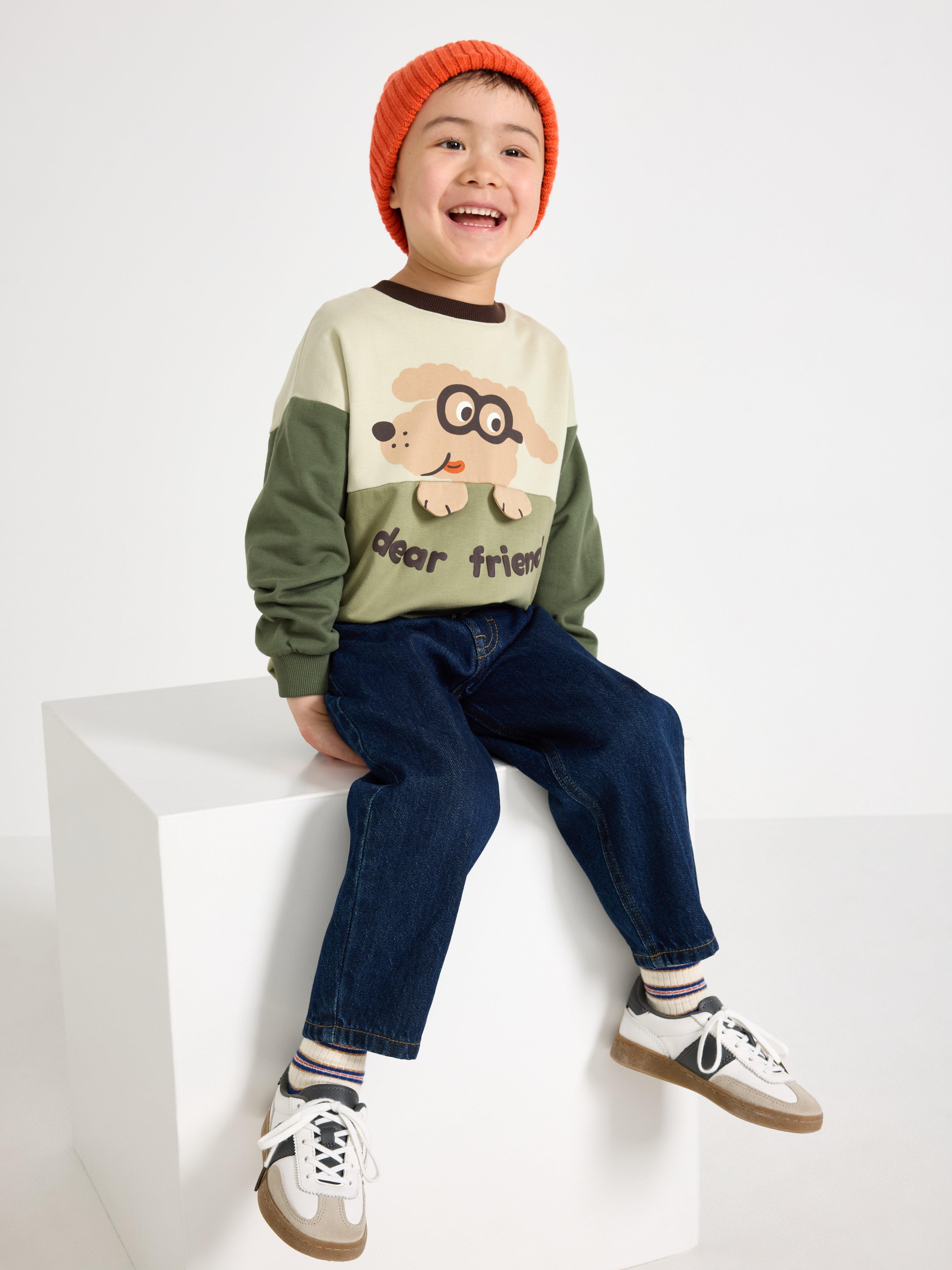 Sweatshirt - Børn - Grøn