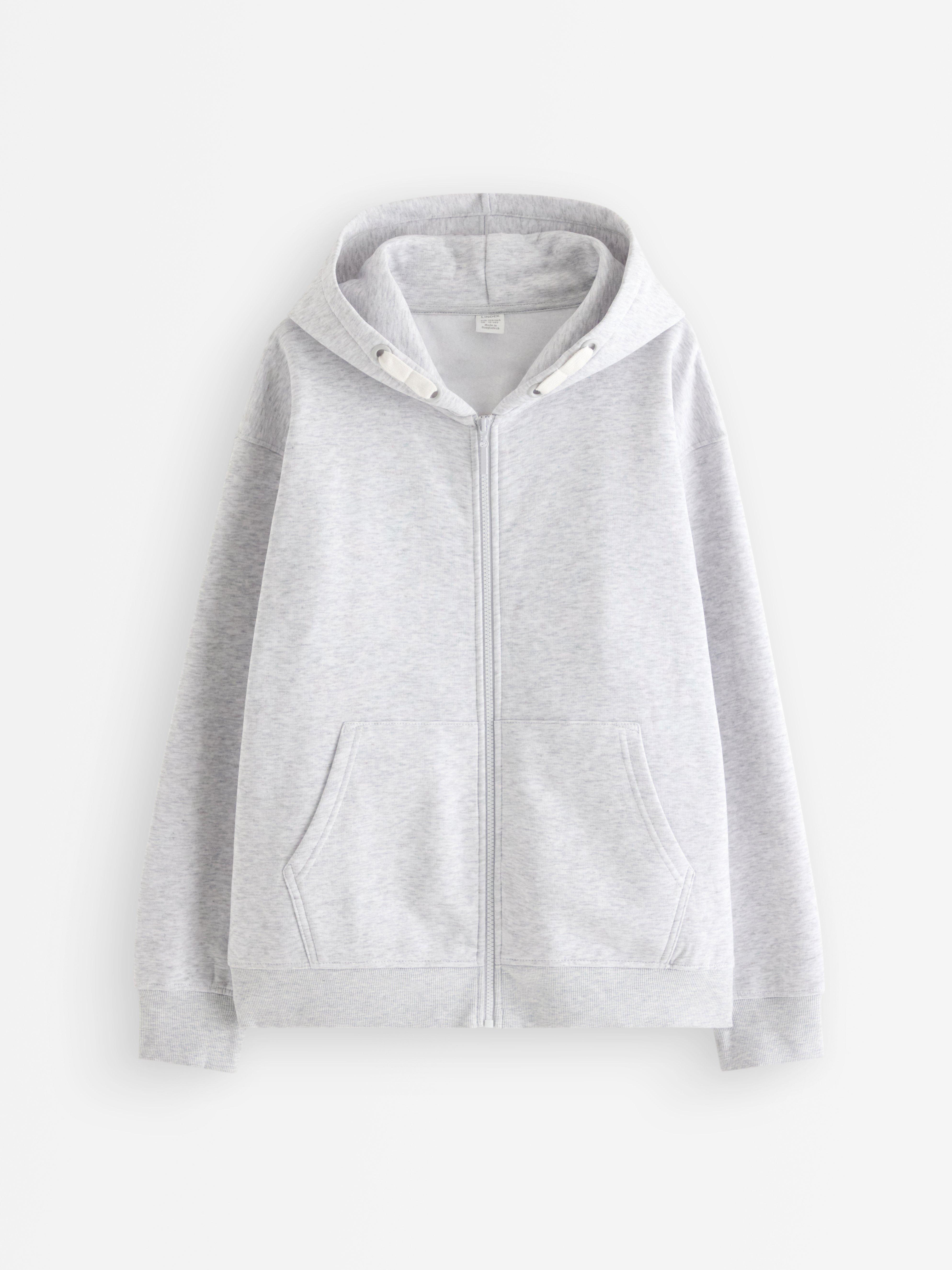 Sweatshirt med hætte - Børn - Grå