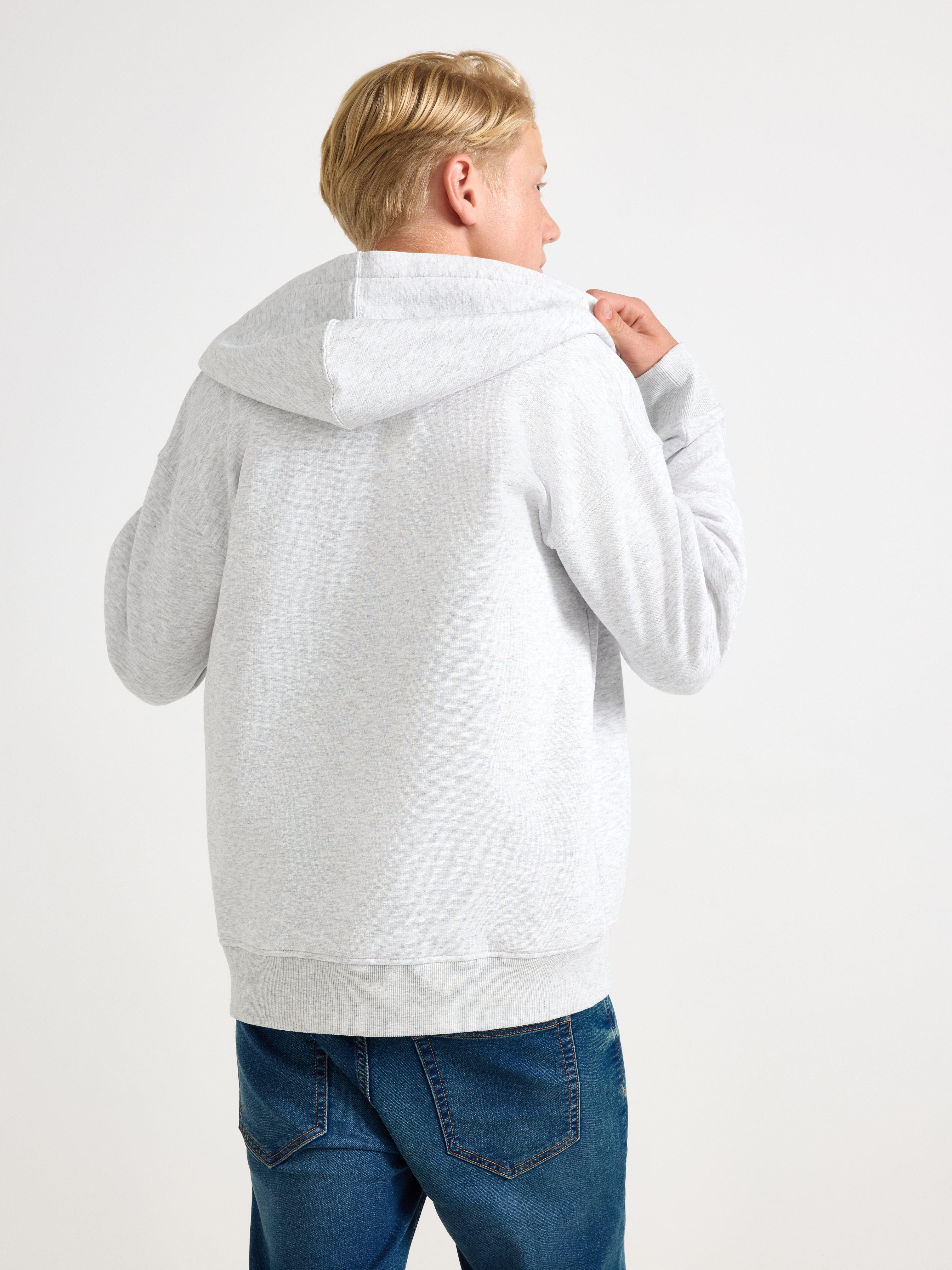 Sweatshirt med hætte - Børn - Grå
