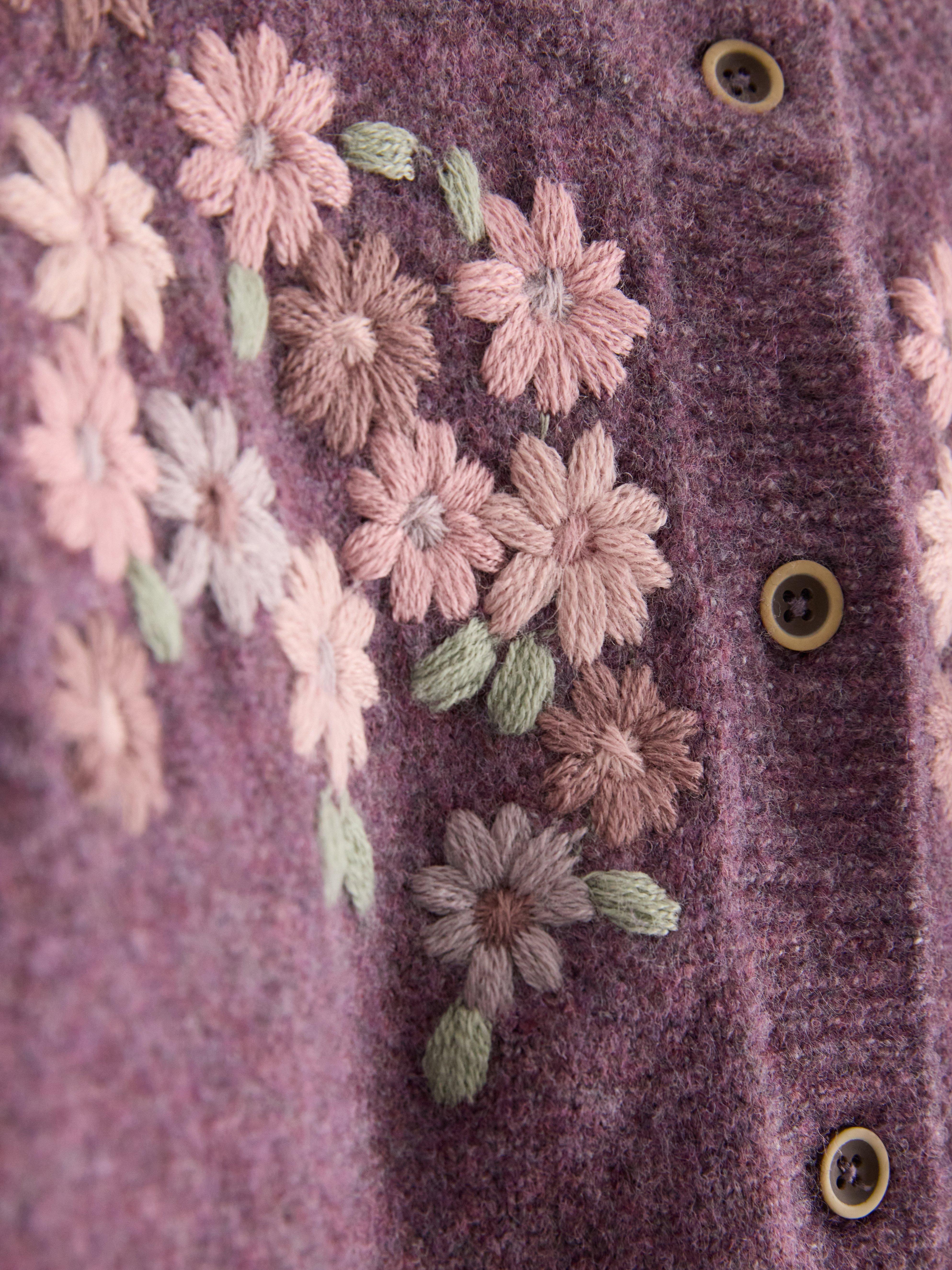 Cardigan - Børn - Lilla