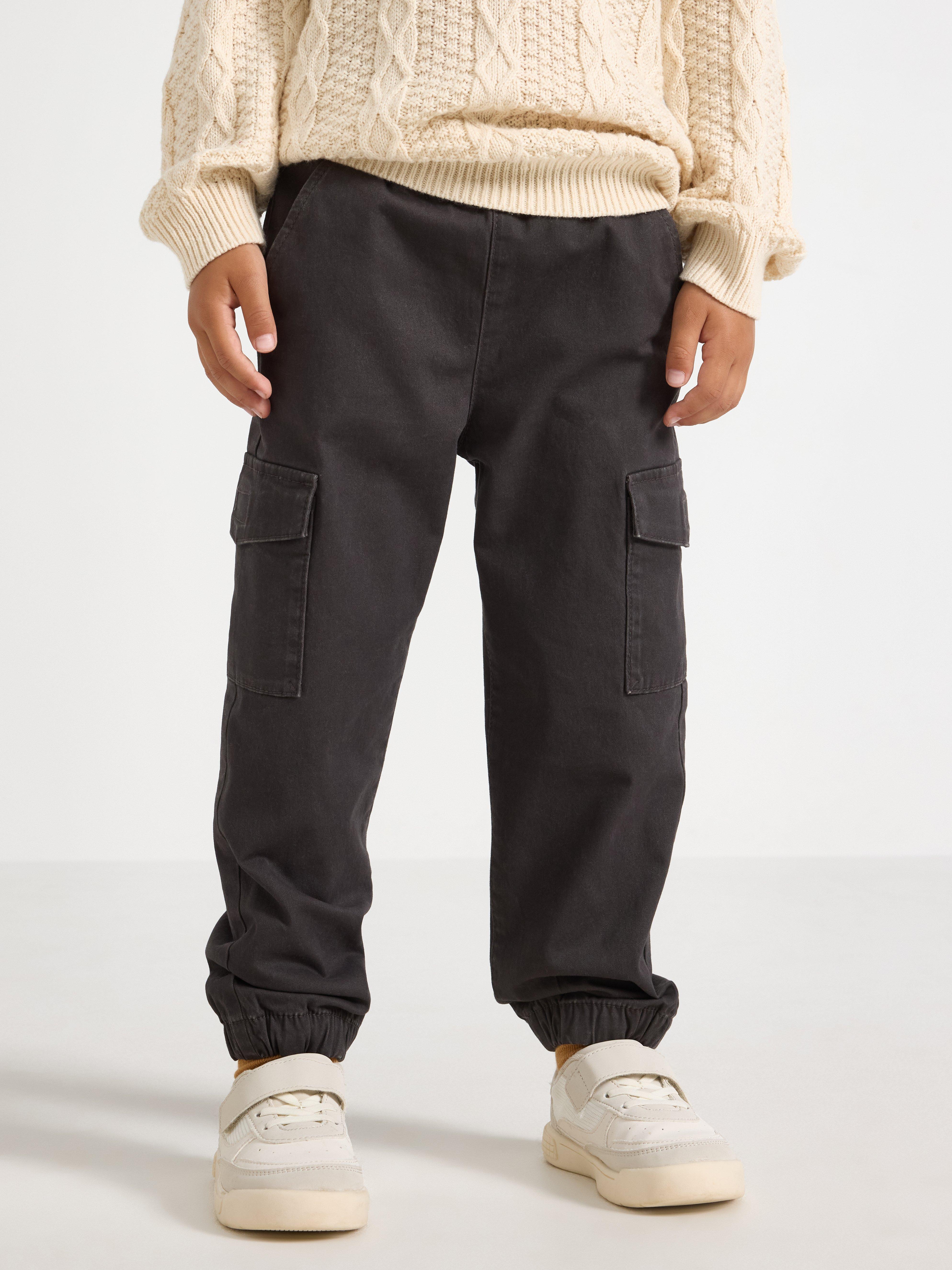 Cargo Trousers -  - Black