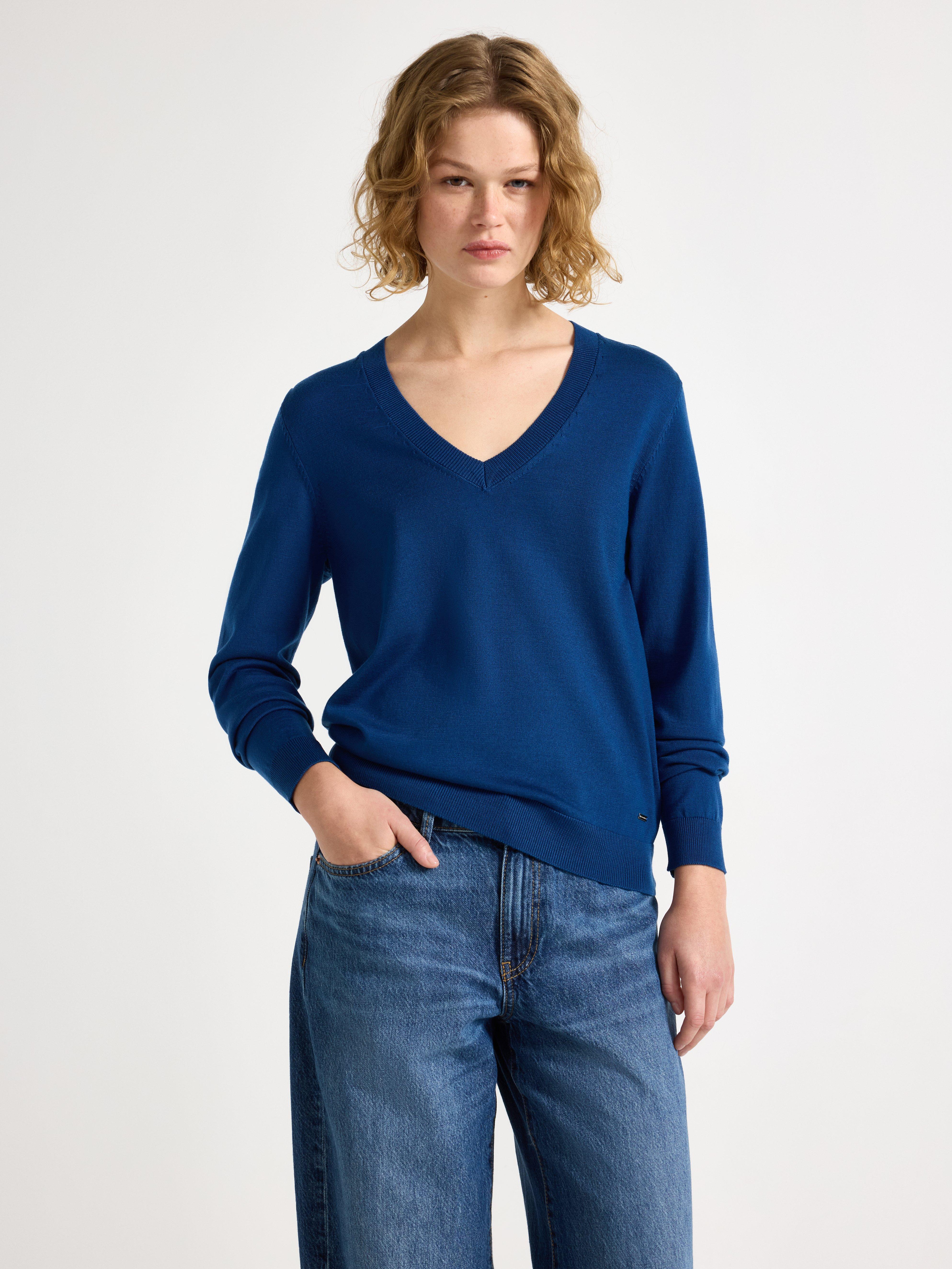 Sweater - Dame - Blå