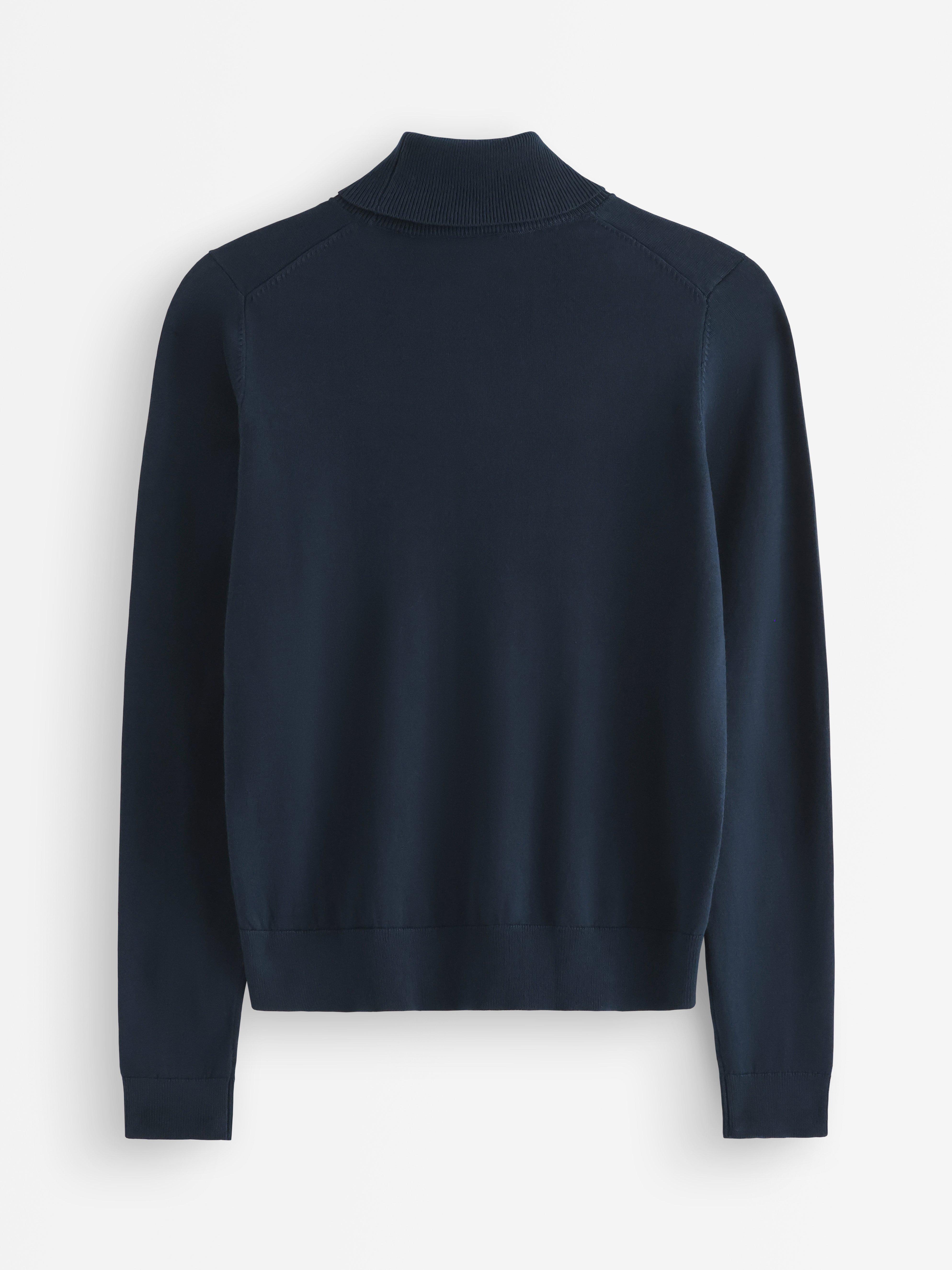 Turtle Neck Sweater - Womens Wear - Blue