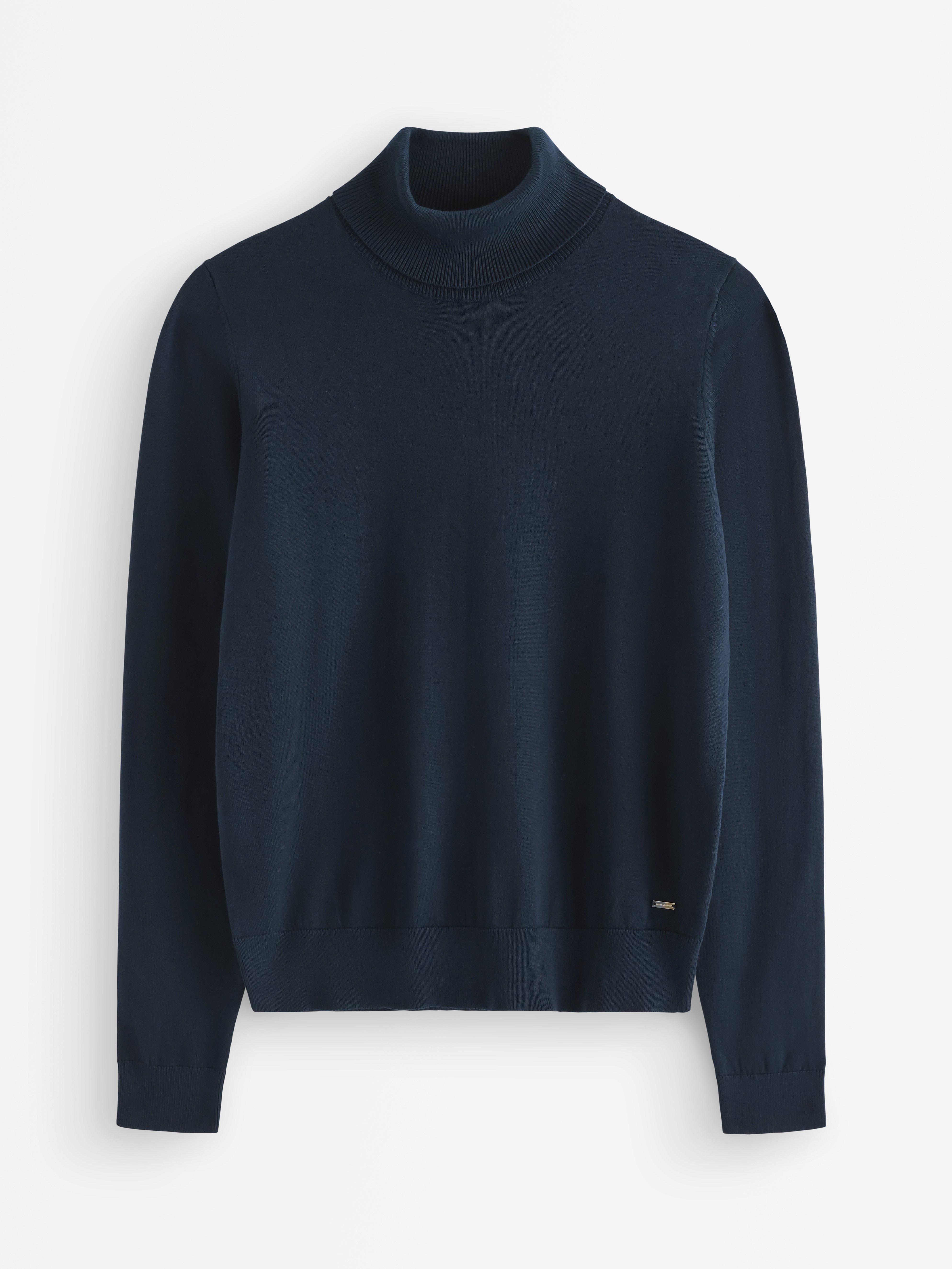 Turtle Neck Sweater - Womens Wear - Blue