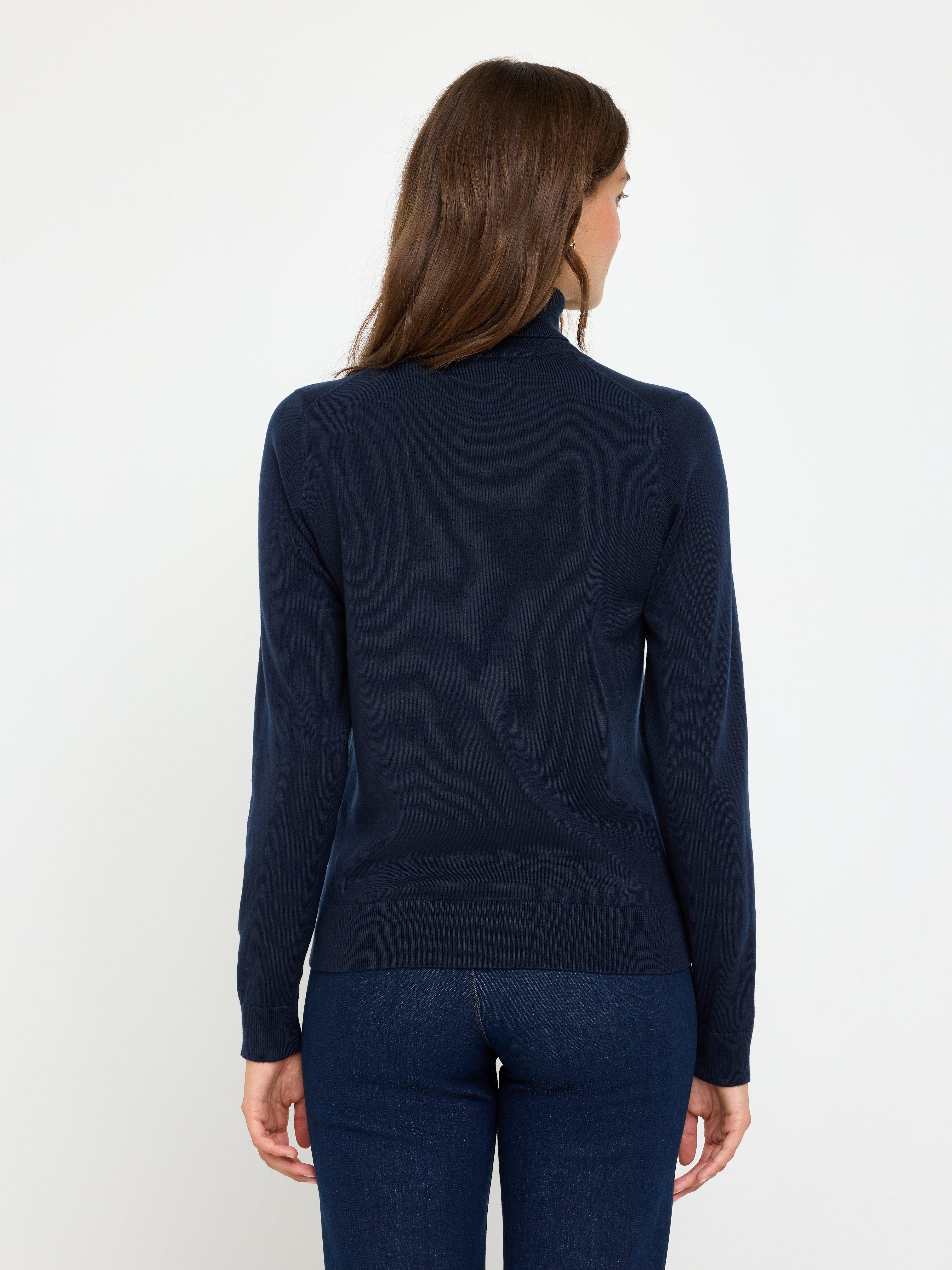 Turtle Neck Sweater - Womens Wear - Blue