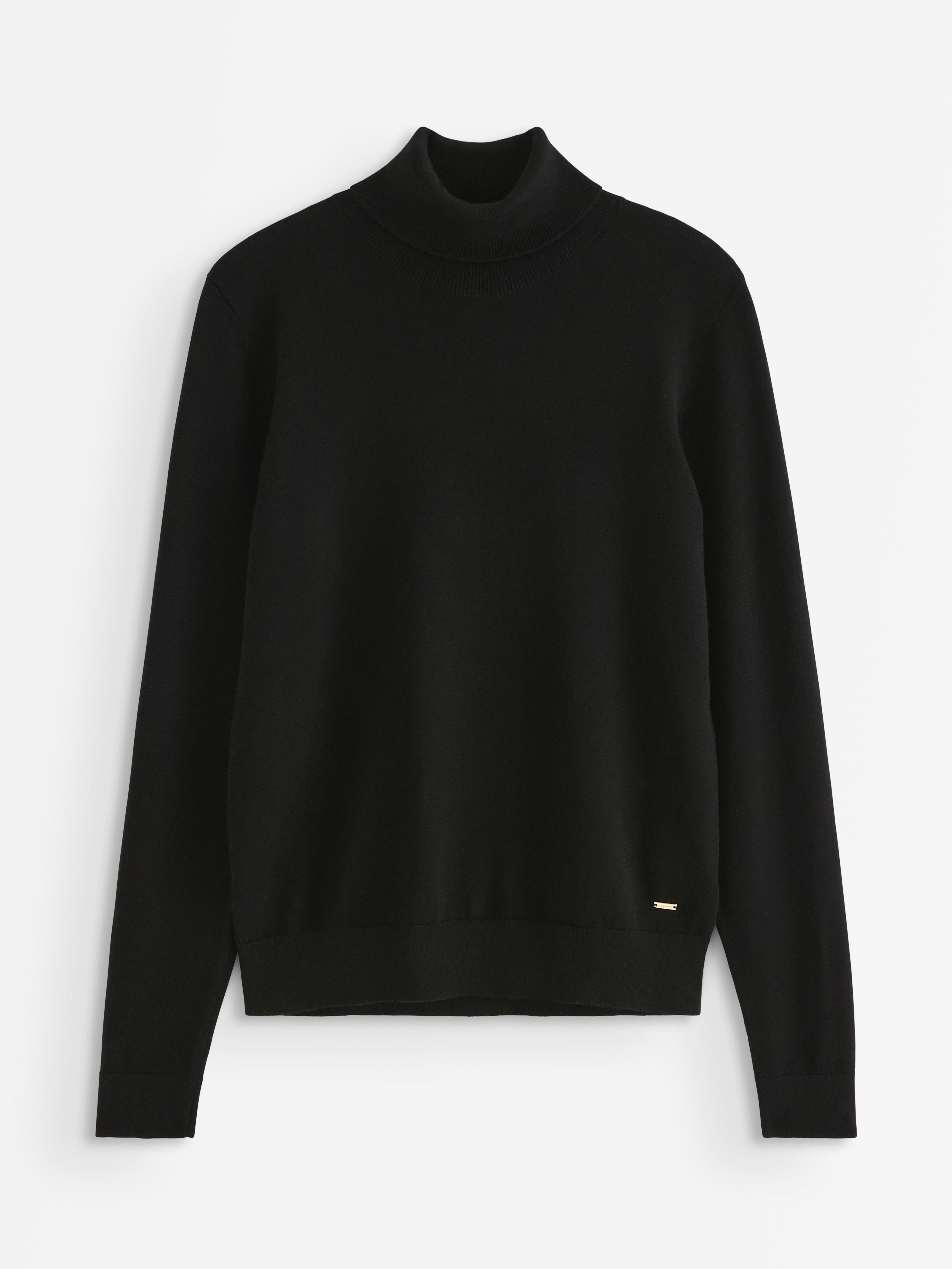 Turtle Neck Sweater -  - Black