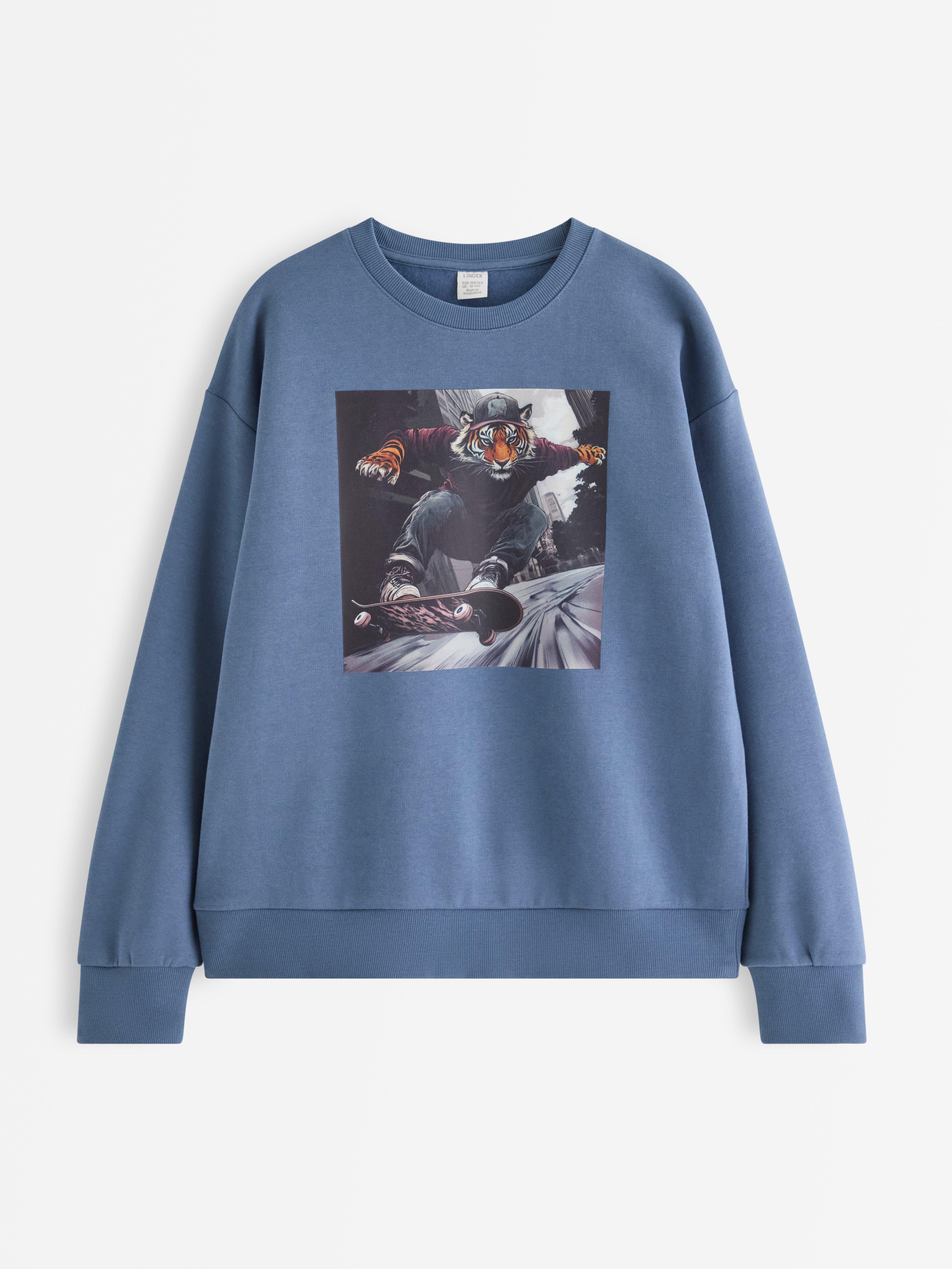 Sweatshirt - Børn - Blå