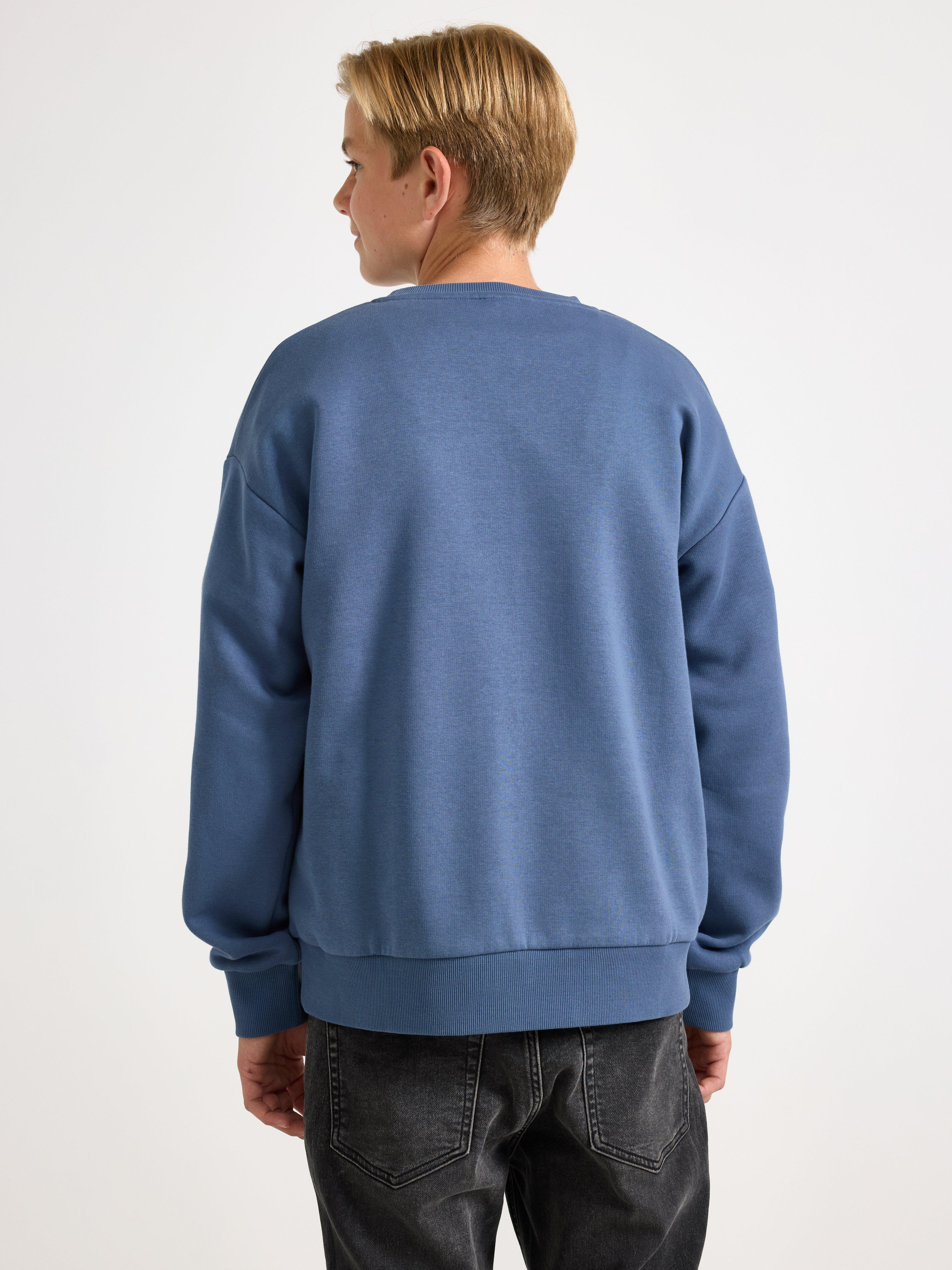 Sweatshirt - Barn - Blå