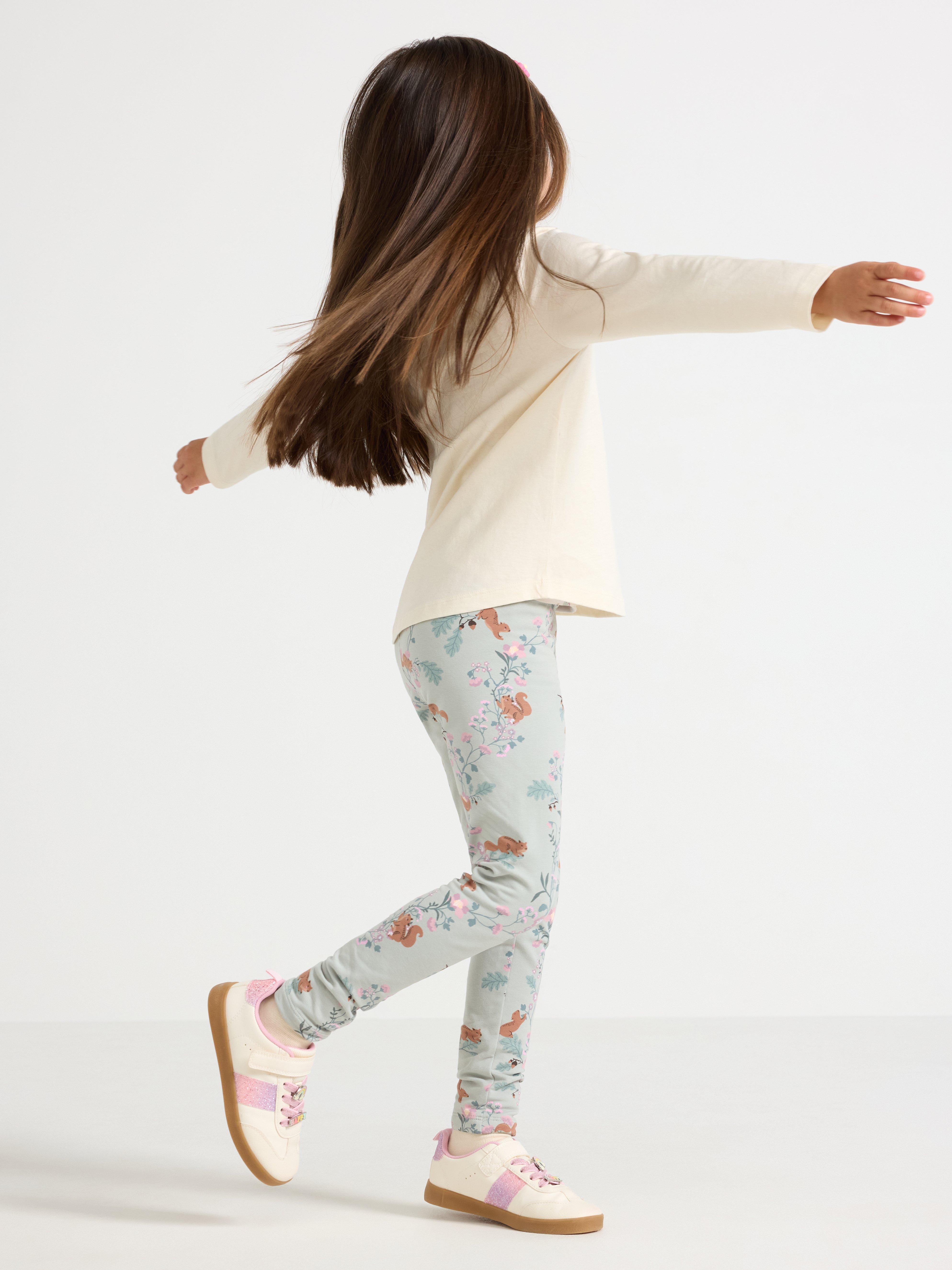 Leggings - Barn - Turkos