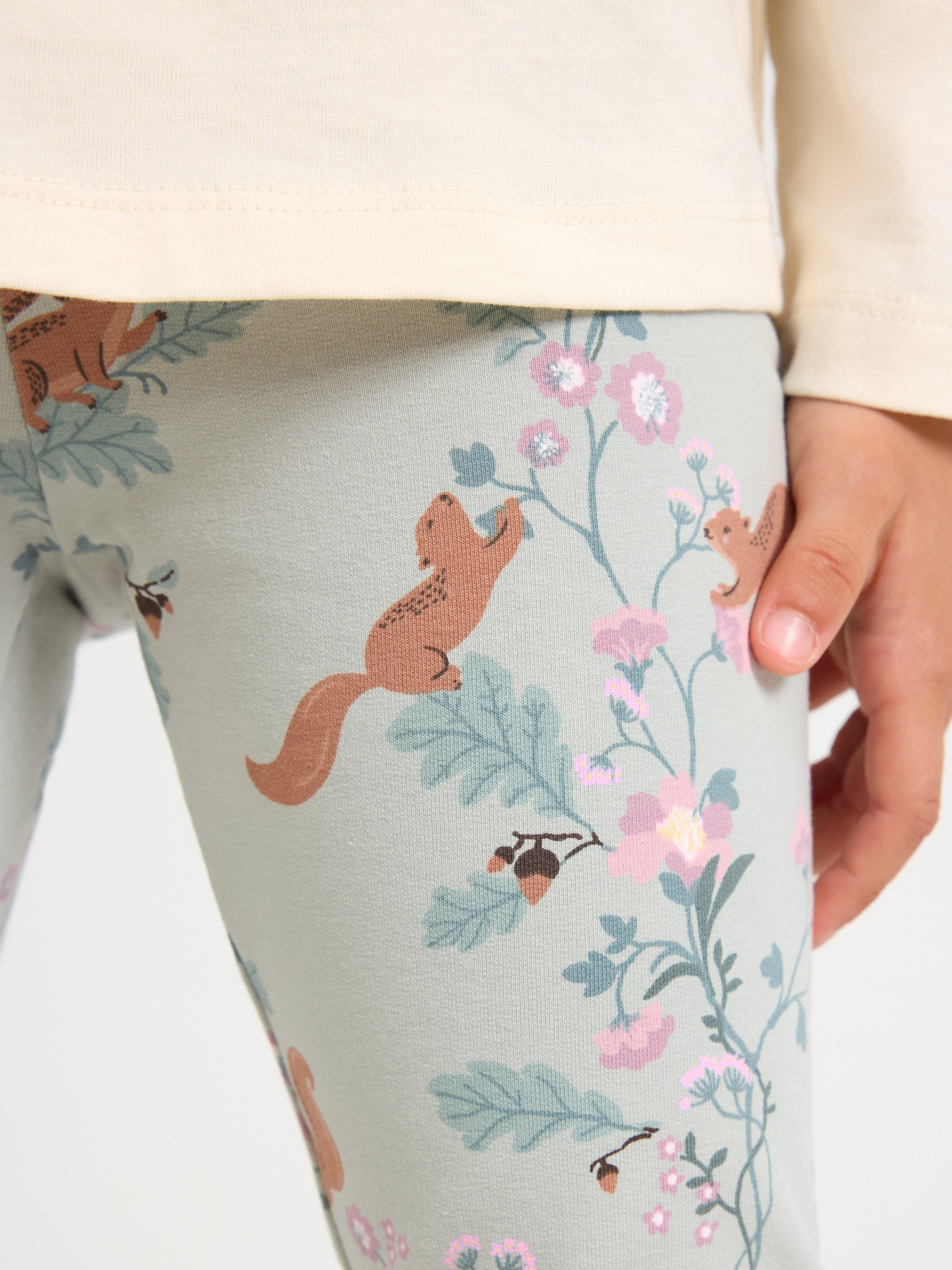 Leggings - Barn - Turkos