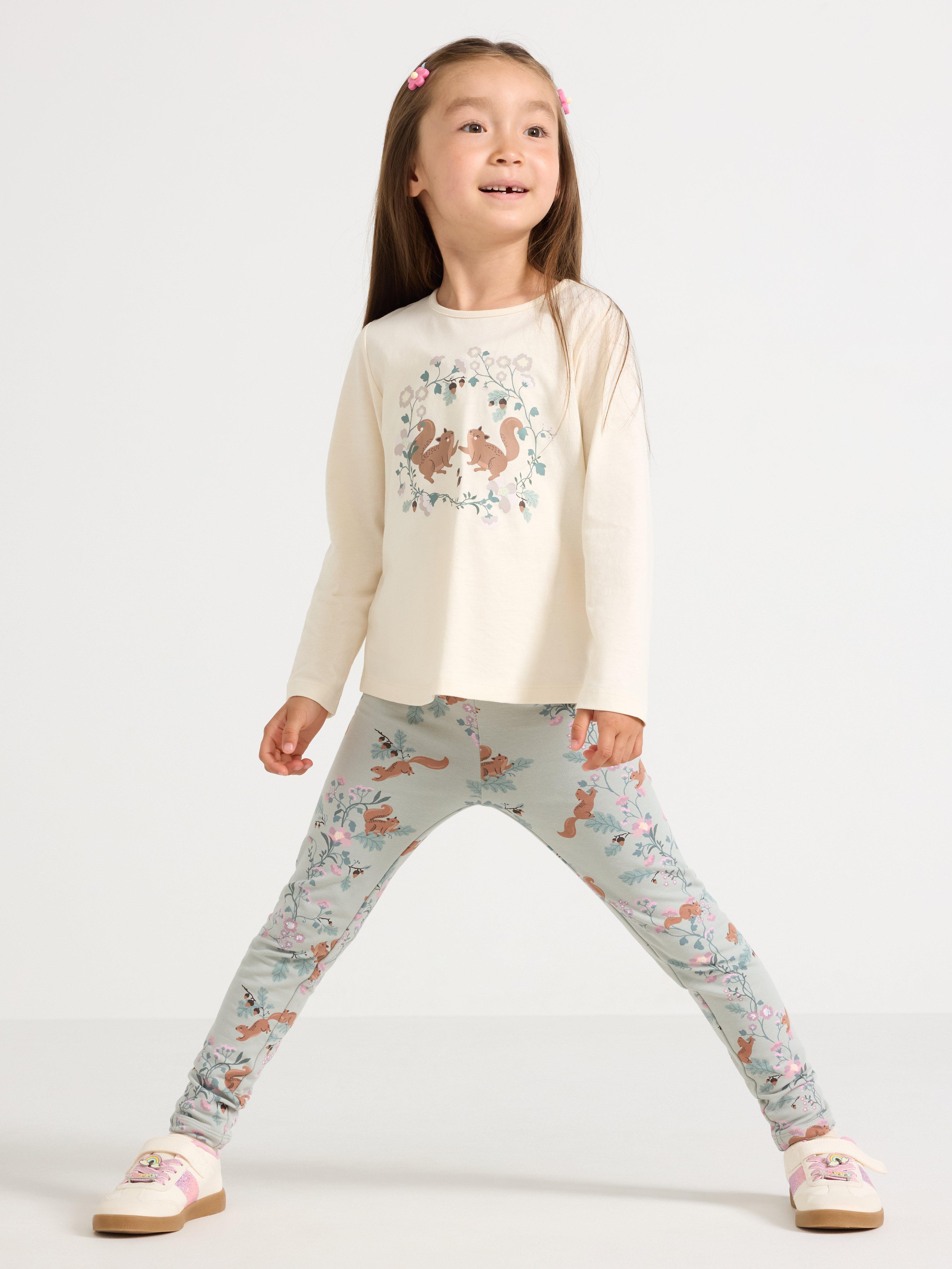 Leggings - Barn - Turkos
