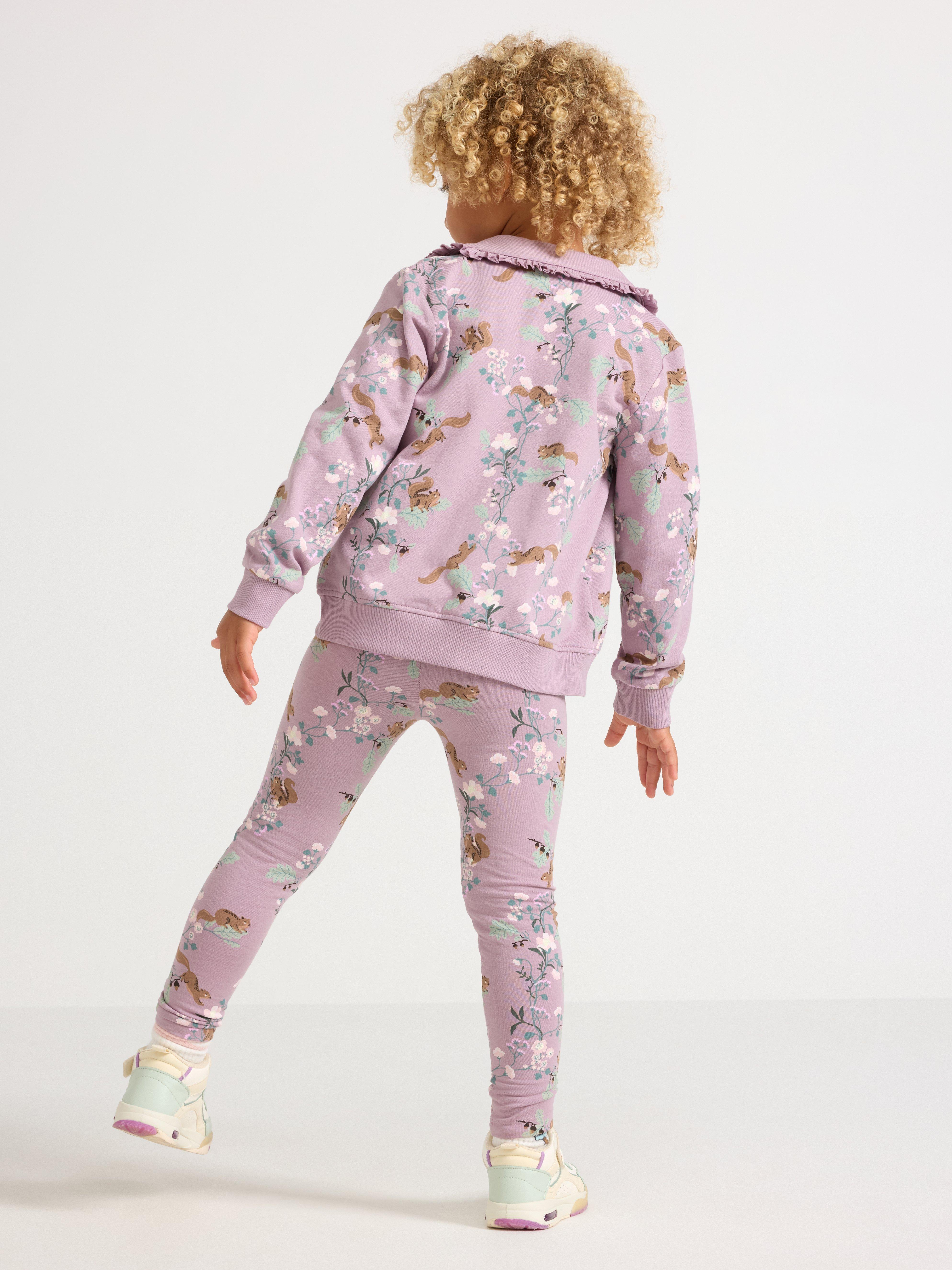 Leggings - Børn - Lilla