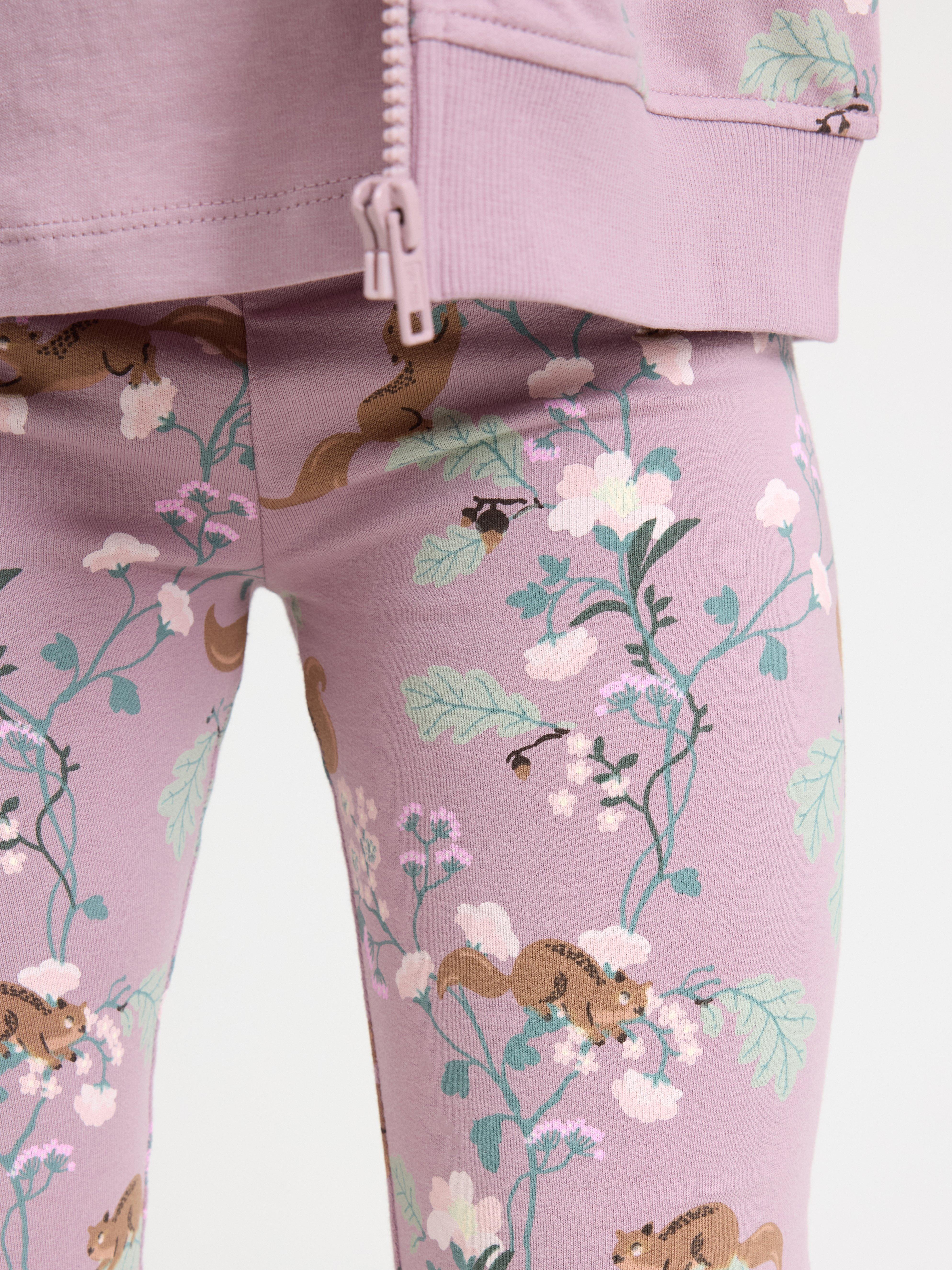 Leggings - Børn - Lilla