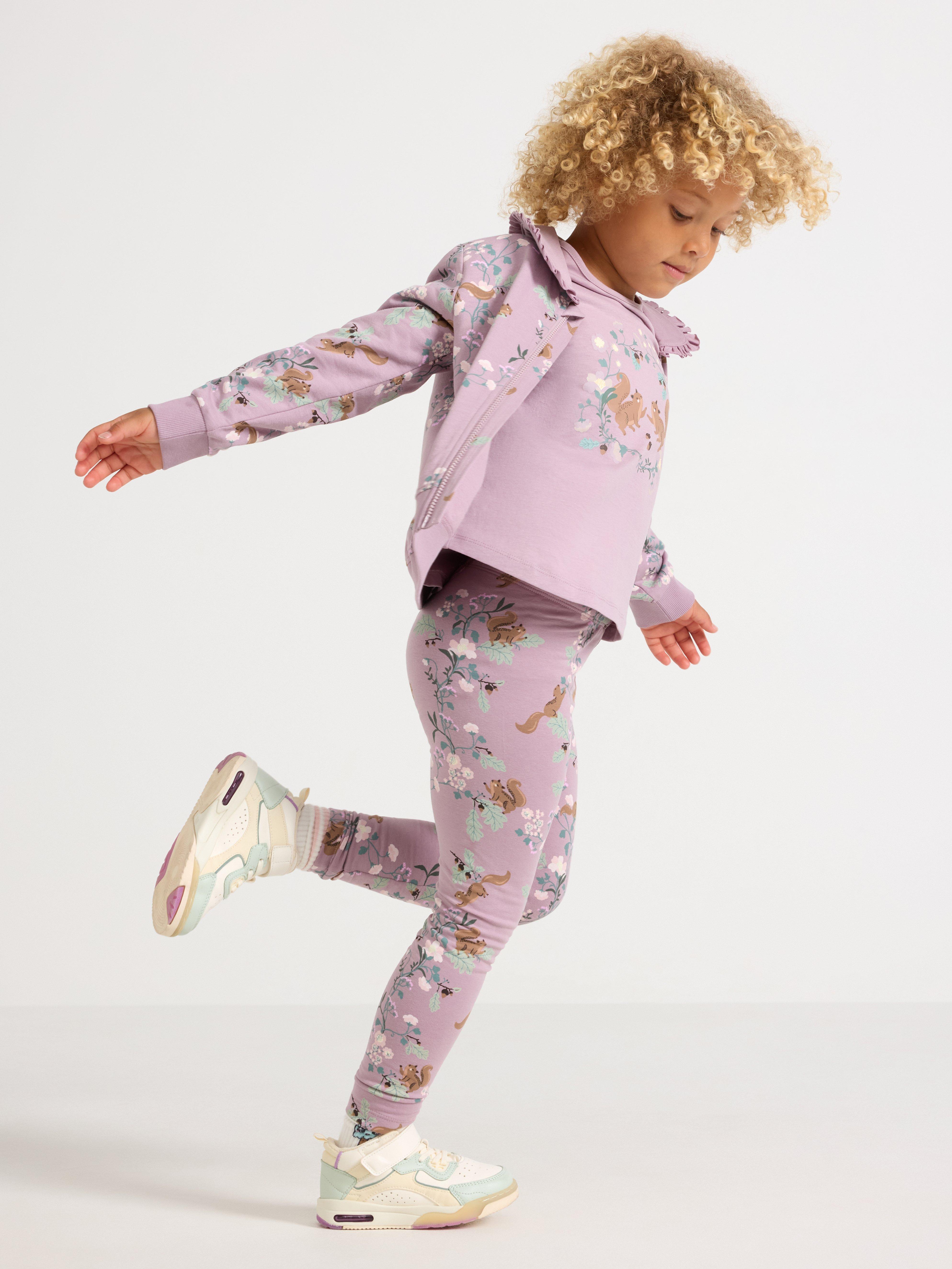 Leggings - Børn - Lilla