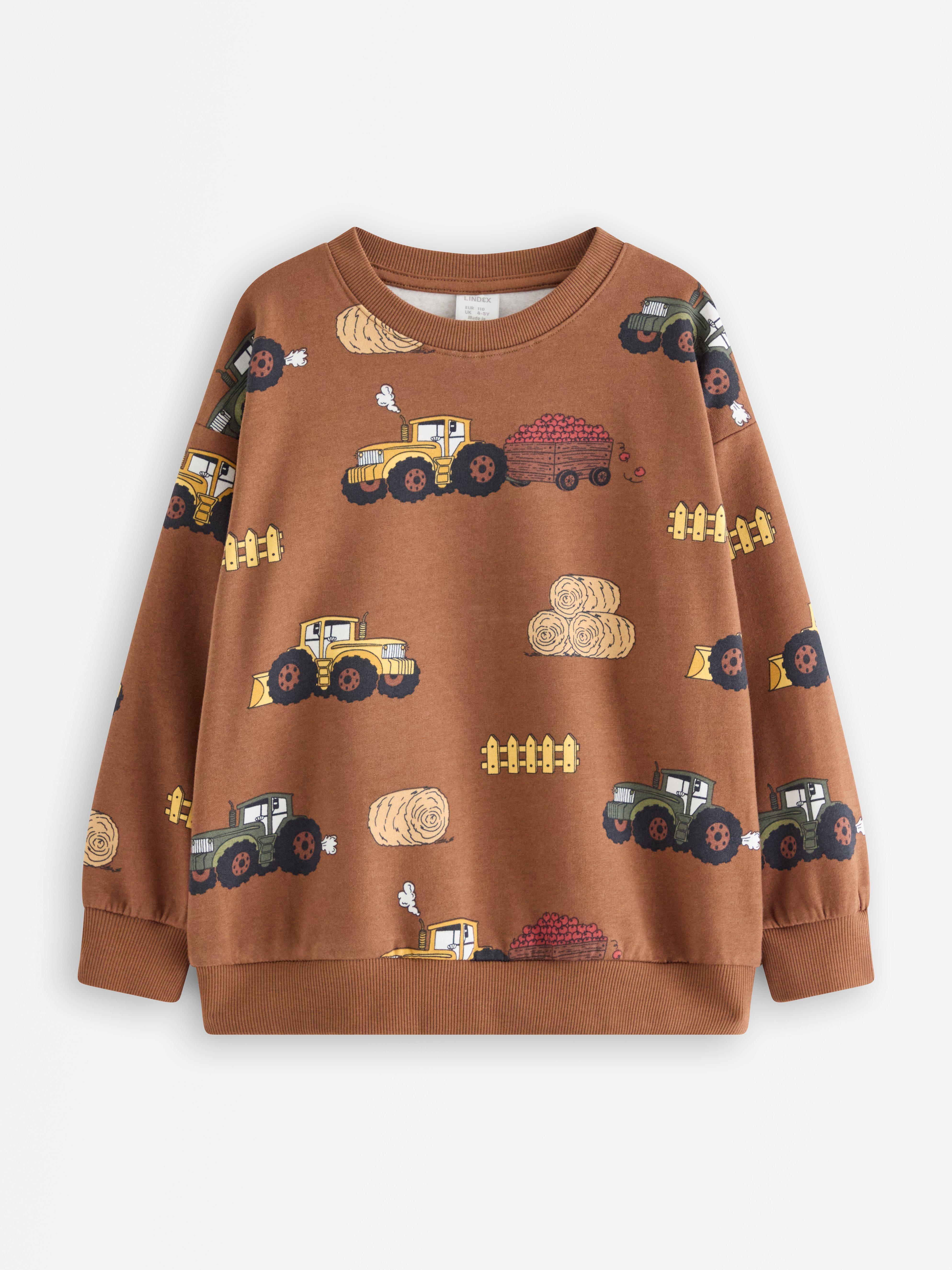Sweatshirt - Børn - Brun