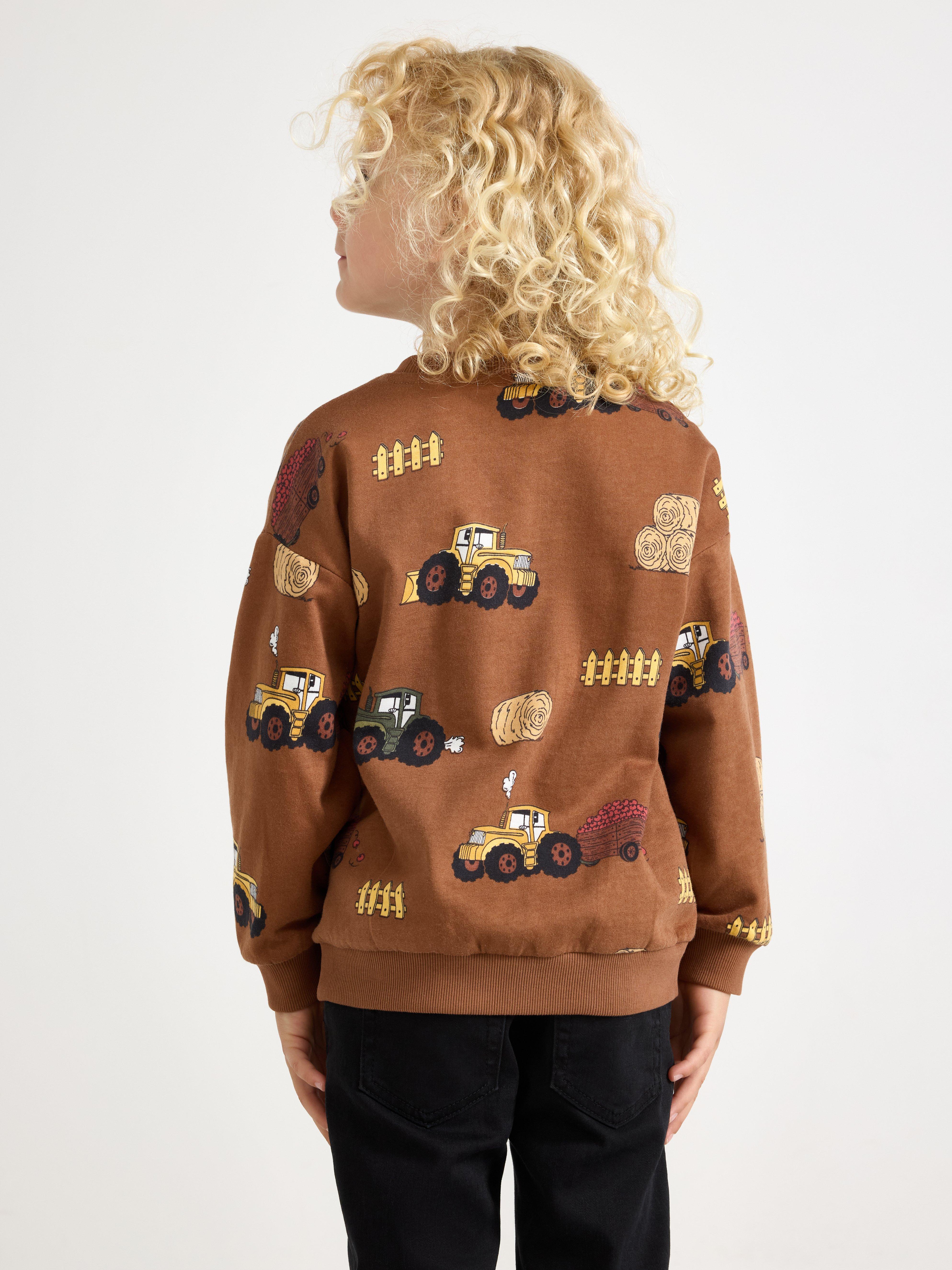 Sweatshirt - Børn - Brun