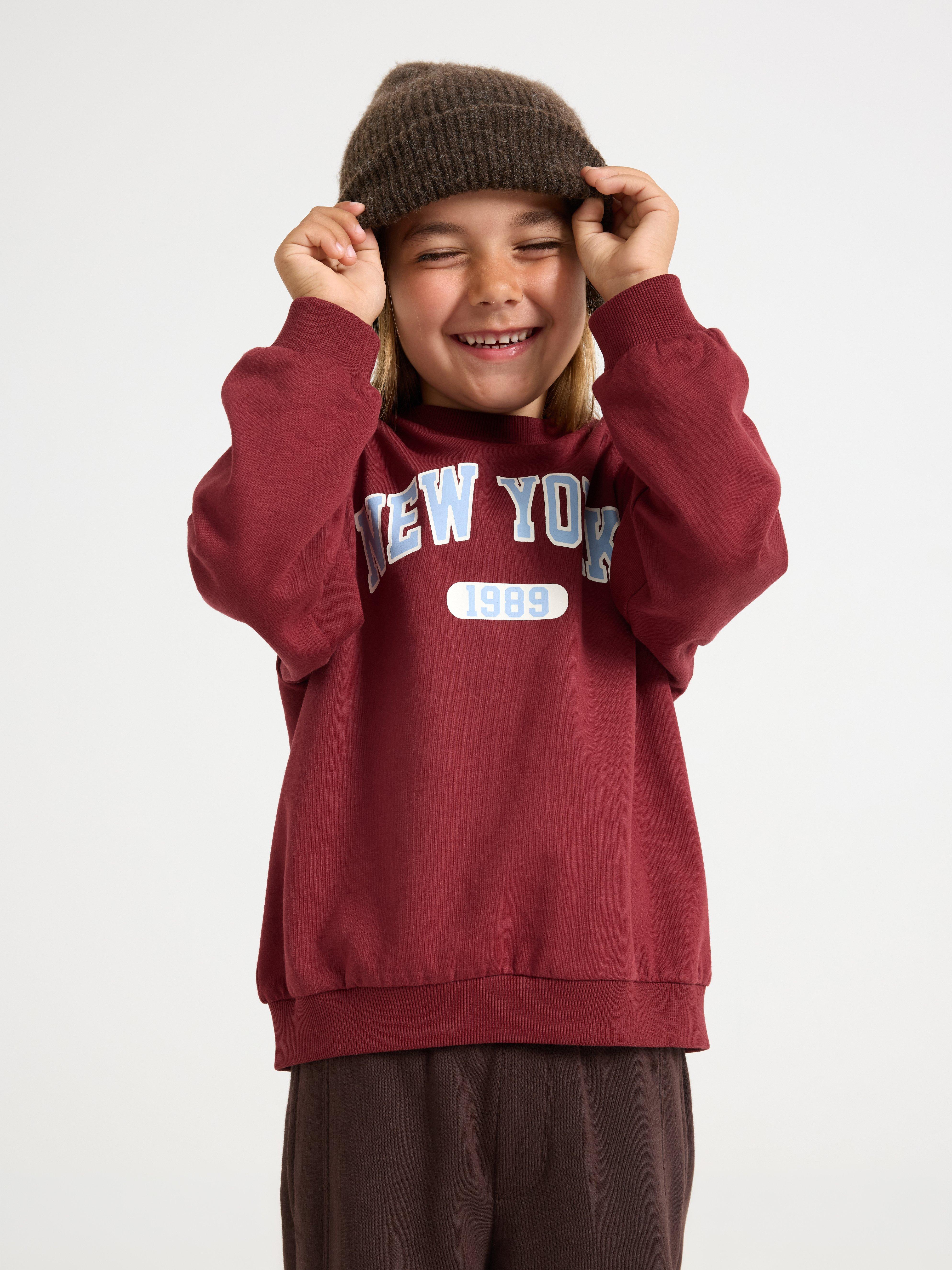 Sweatshirt - Børn - Rød