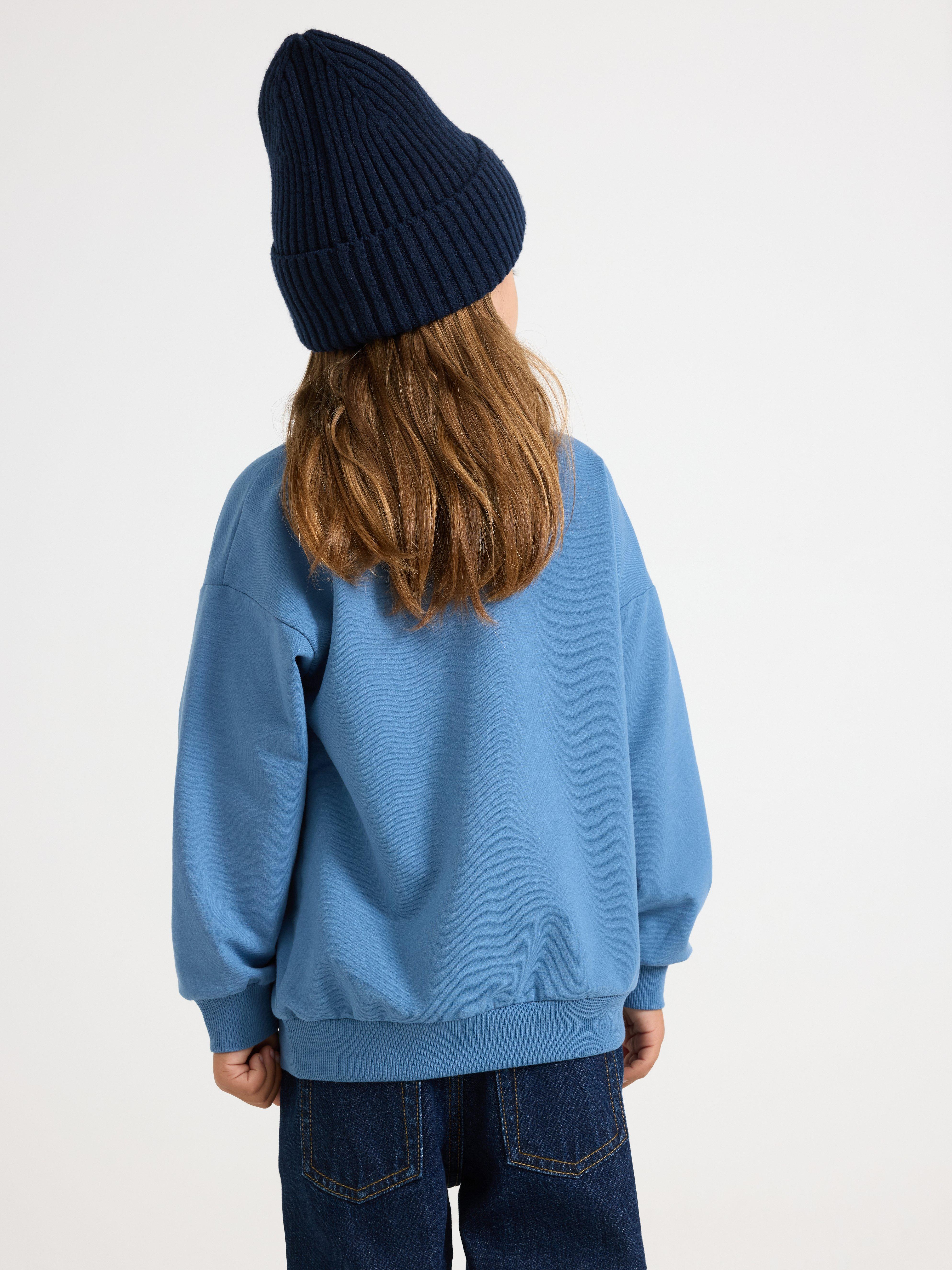 Sweatshirt - Børn - Blå