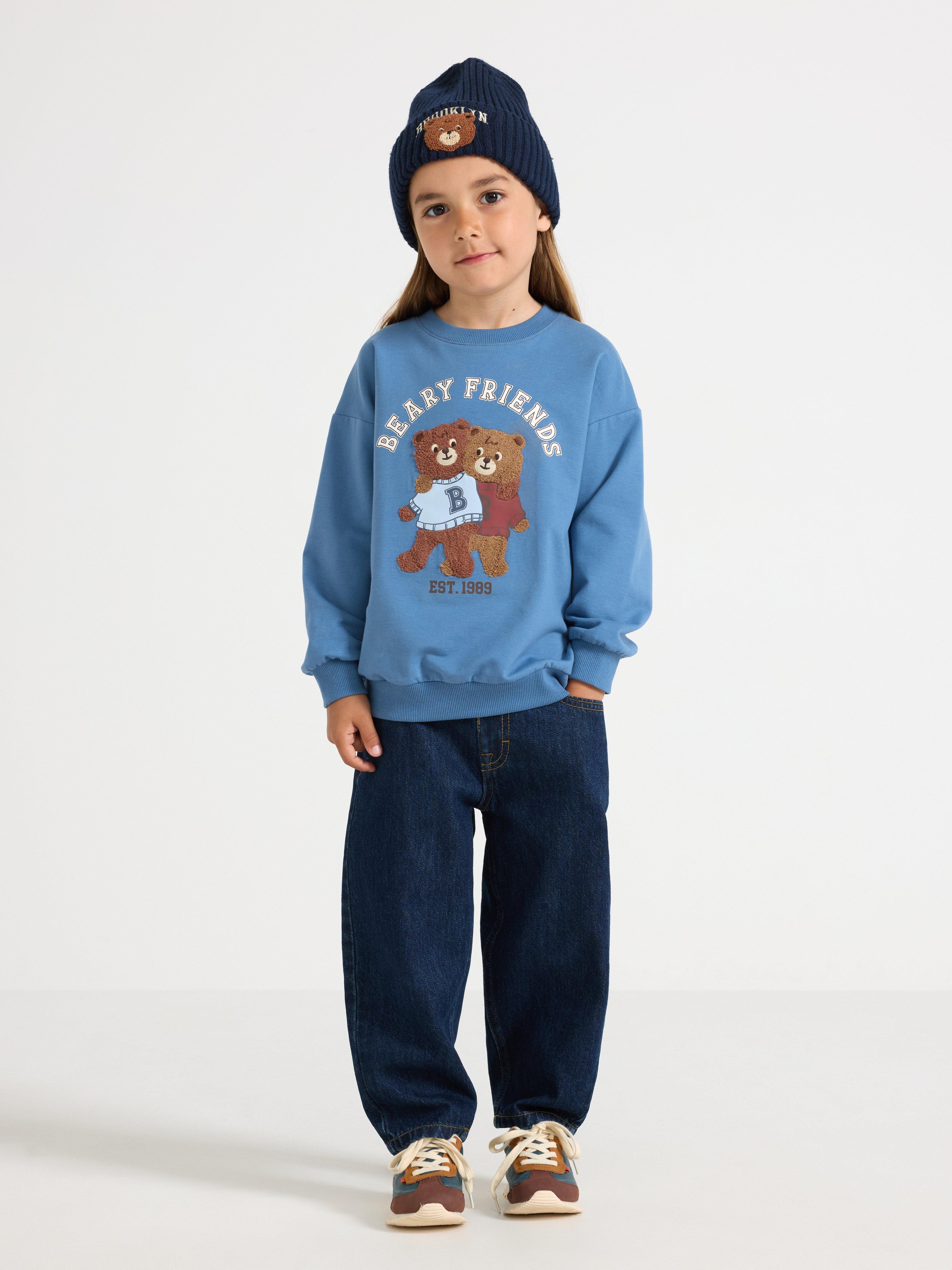 Sweatshirt - Barn - Blå