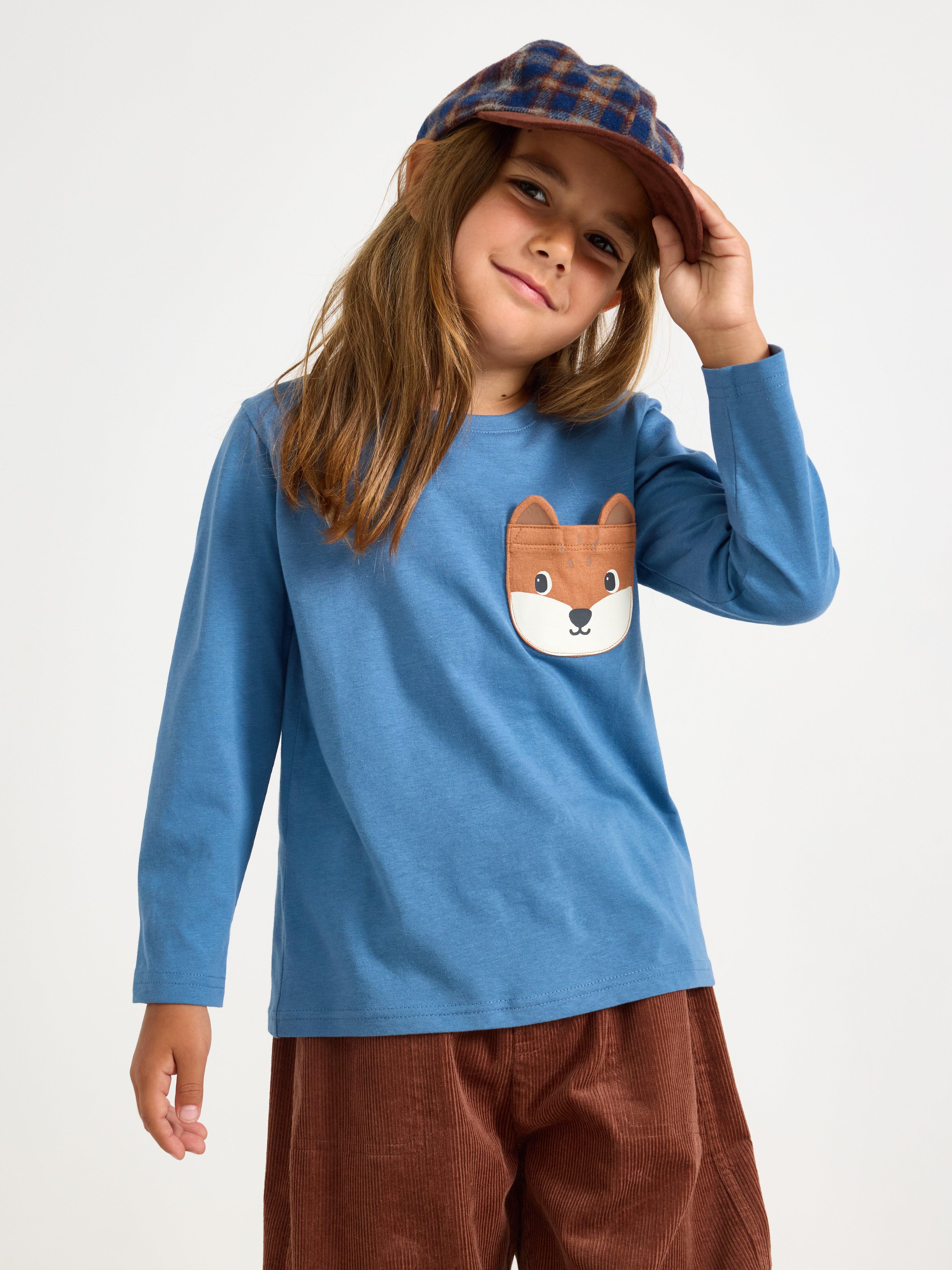 Top - Børn - Blå
