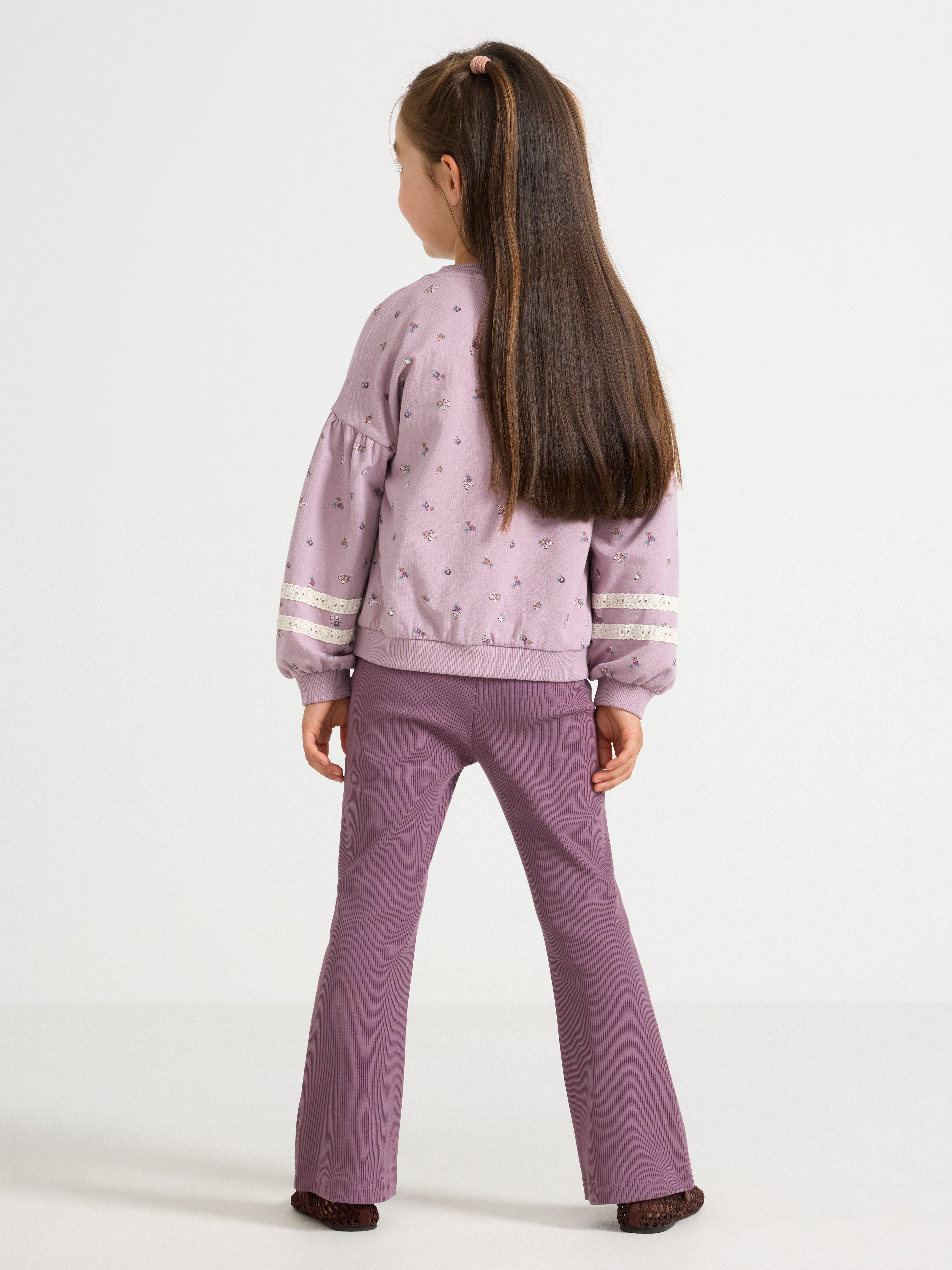 Leggings - Barn - Lilla