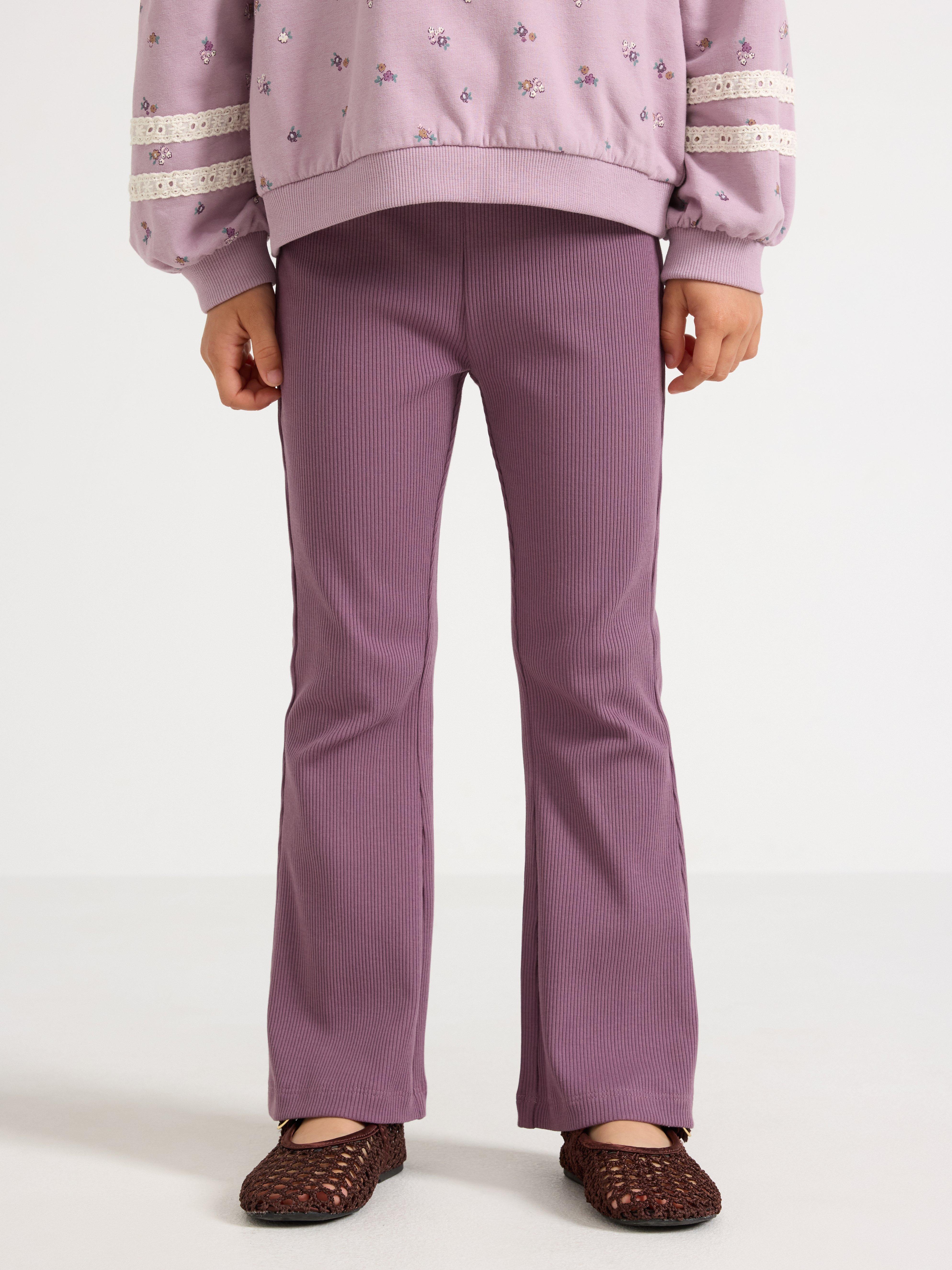 Leggings - Børn - Lilla