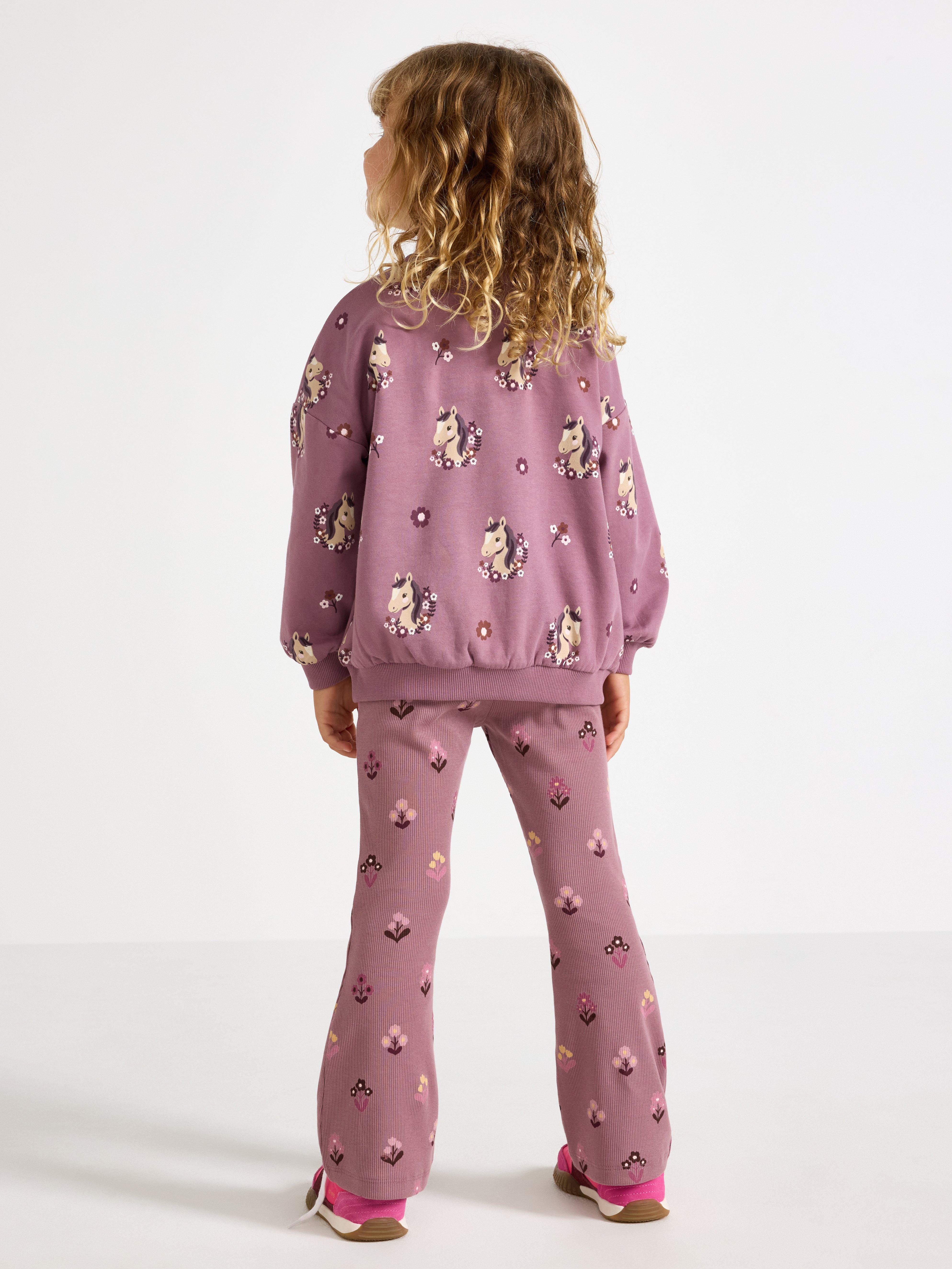 Leggings - Børn - Lilla