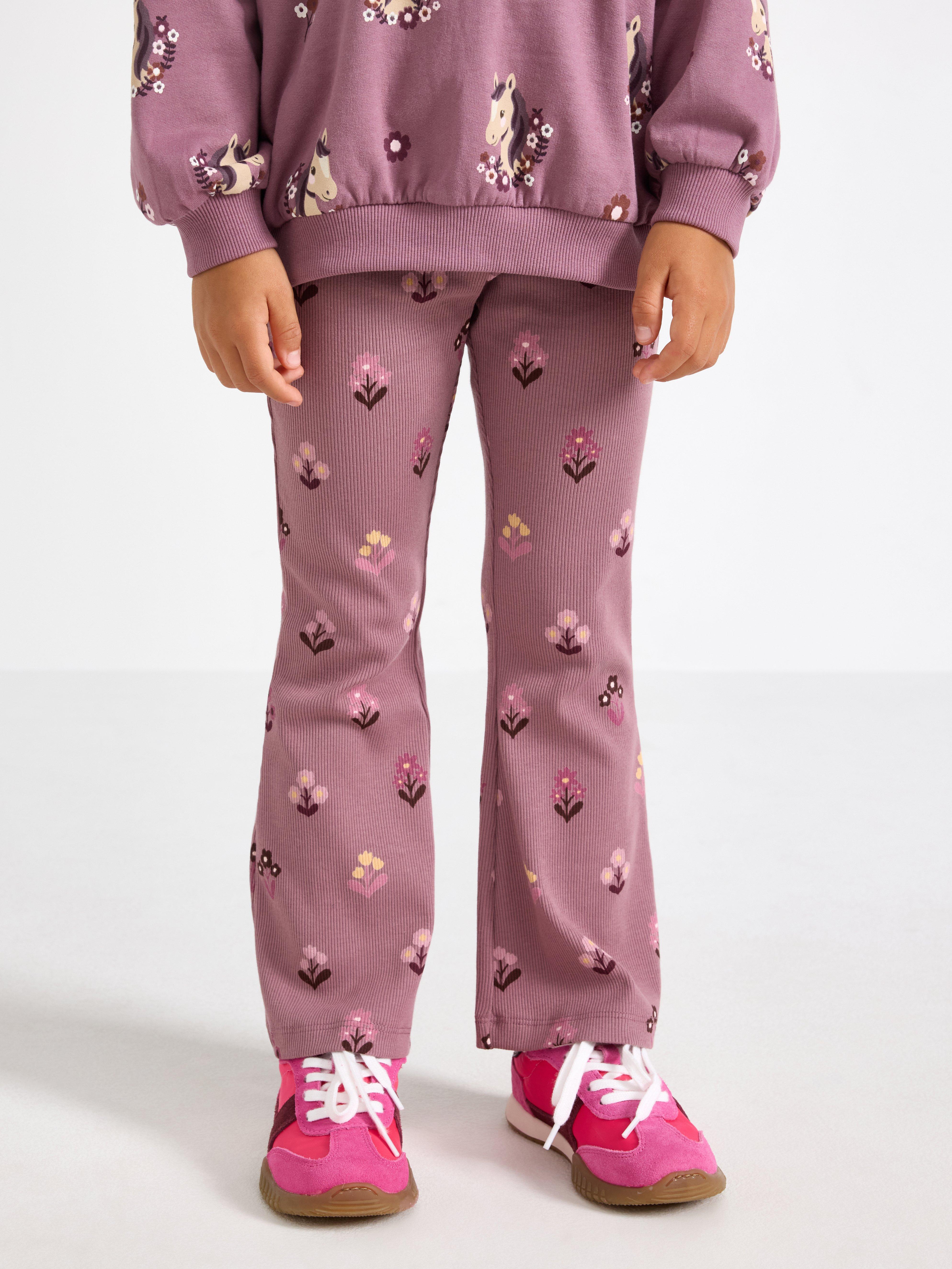 Leggings - Børn - Lilla