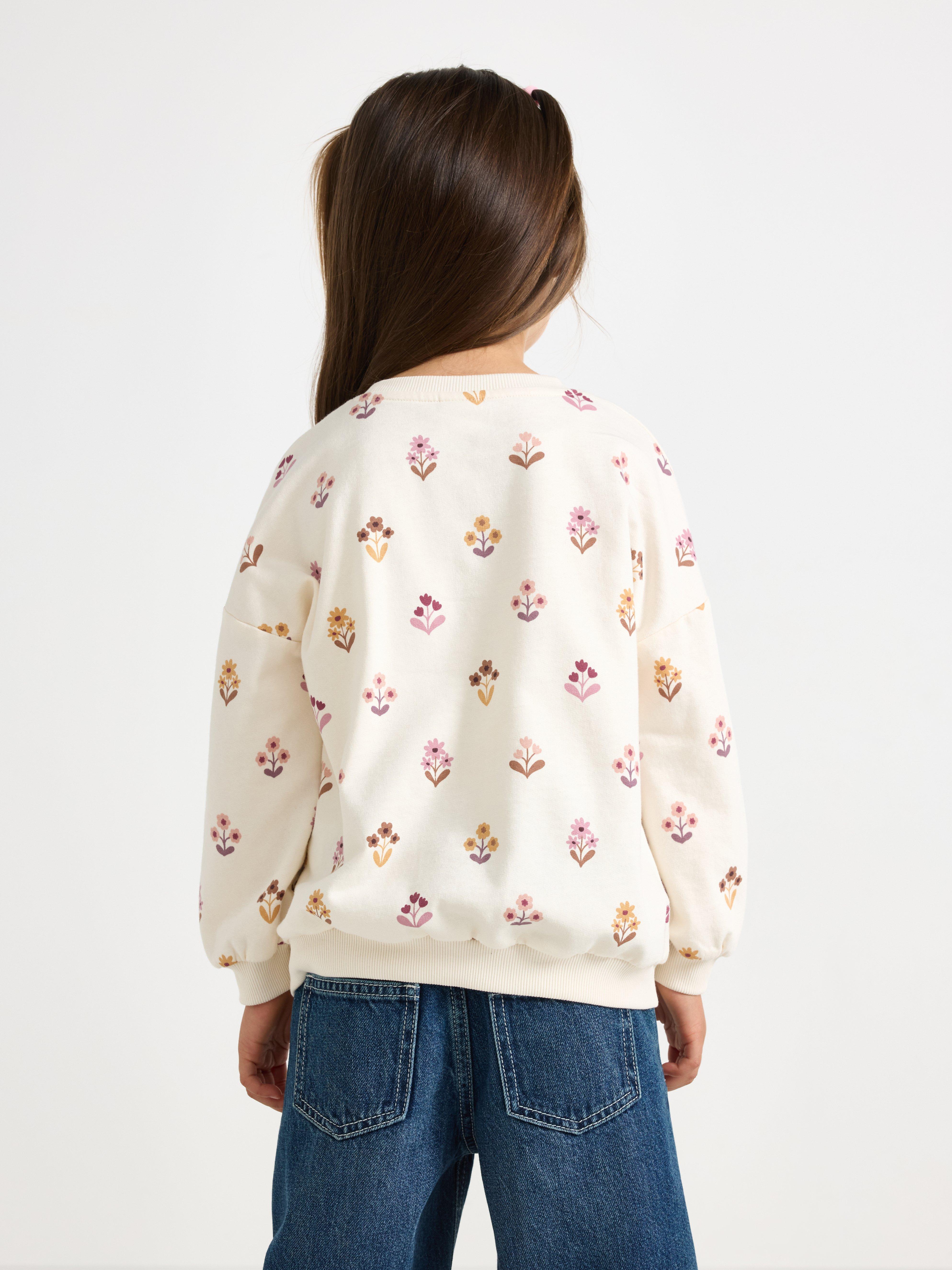 Sweatshirt - Børn - Hvid