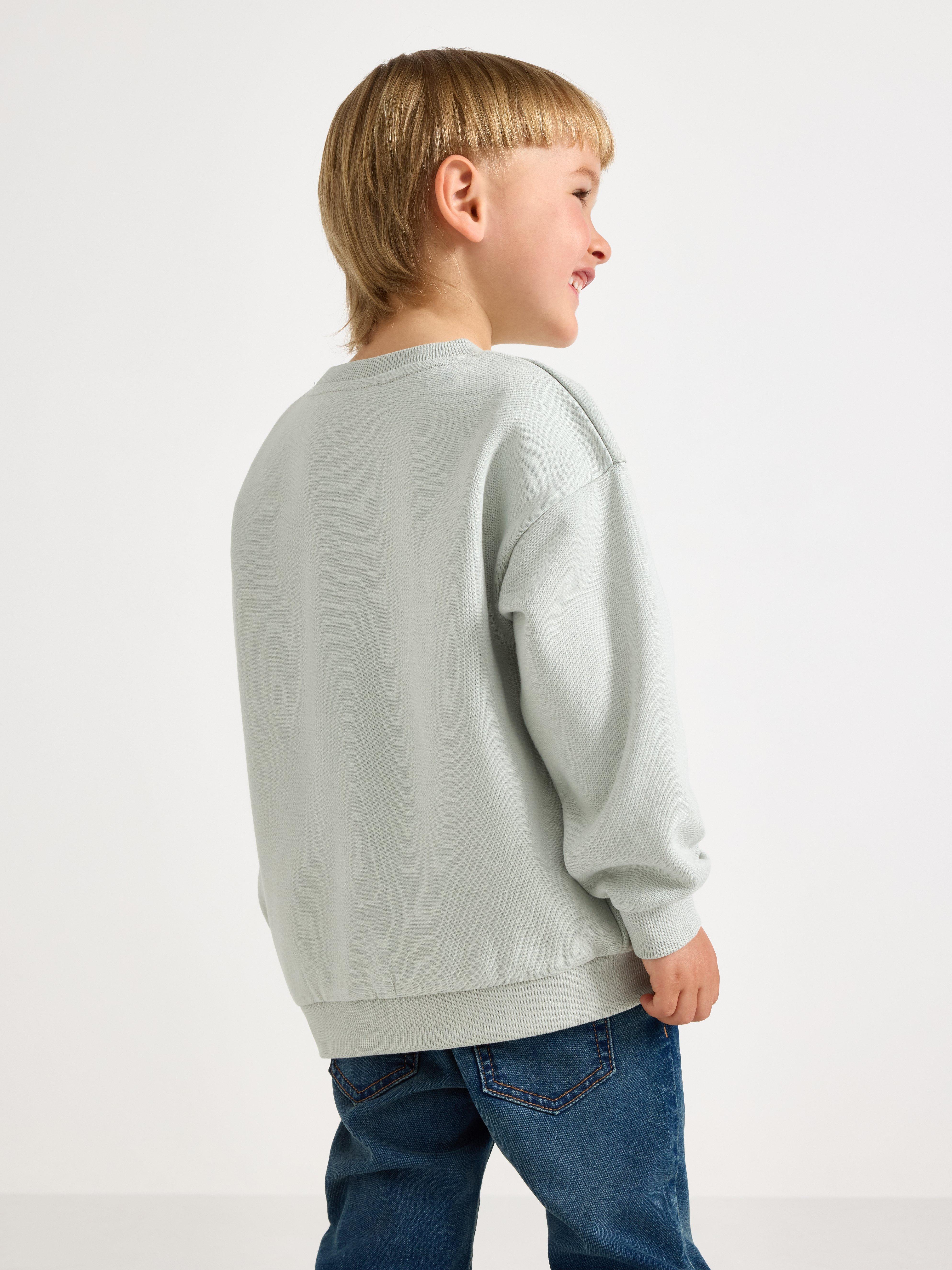 Sweatshirt - Barn - Turkos