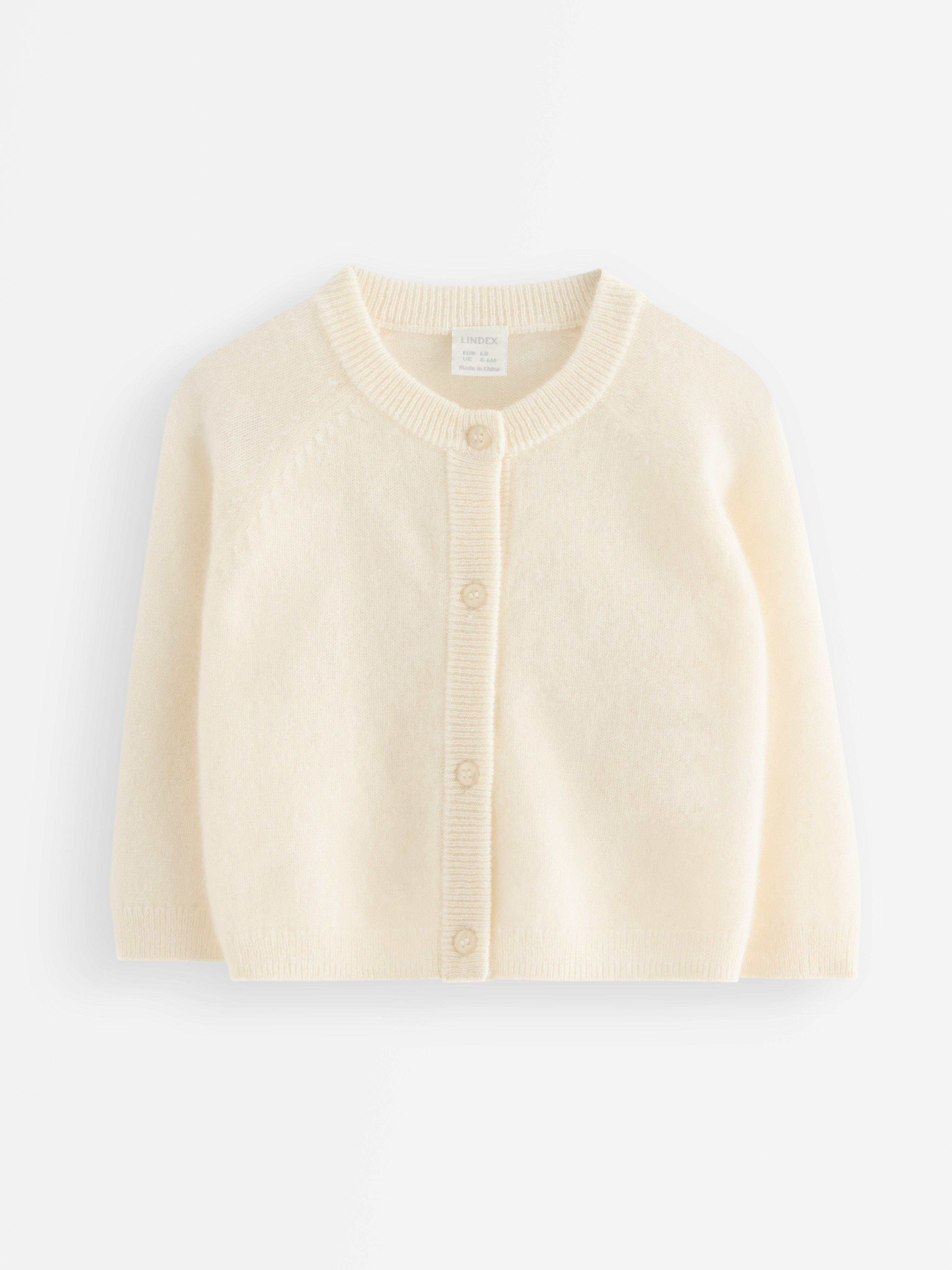 Cardigan - Børn - Hvid