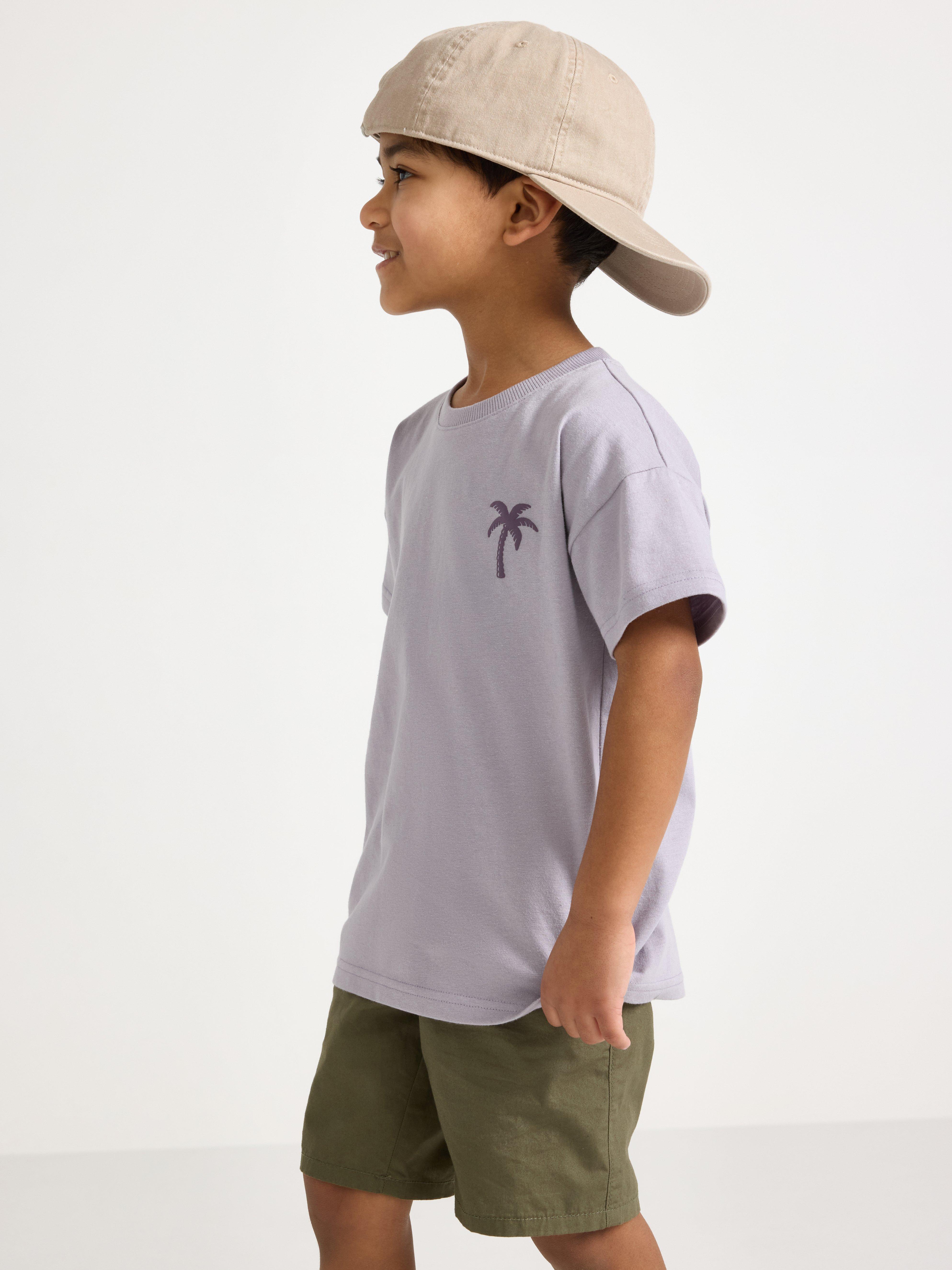 T-shirt - Barn - Lilla