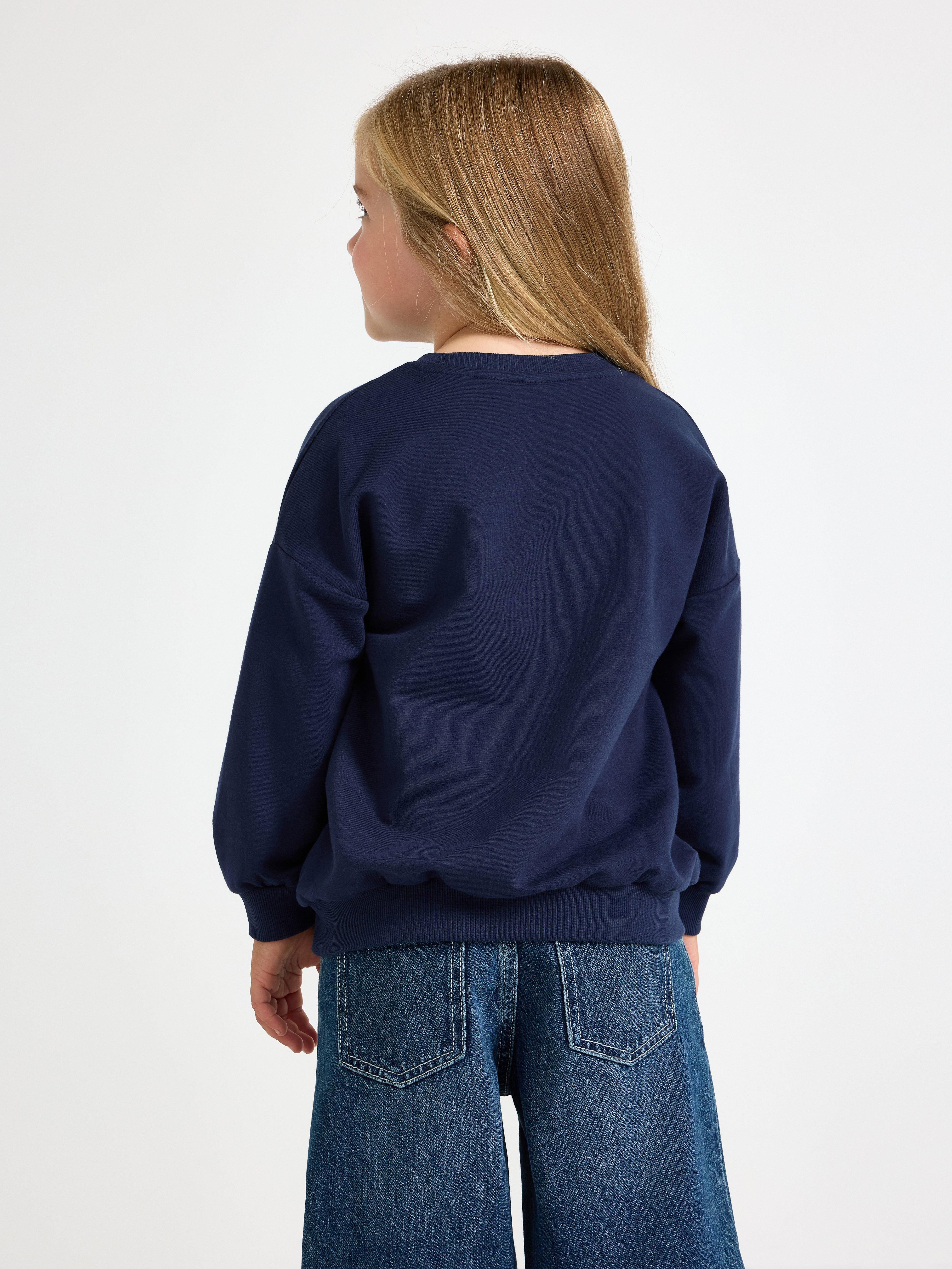 Sweatshirt - Barn - Blå