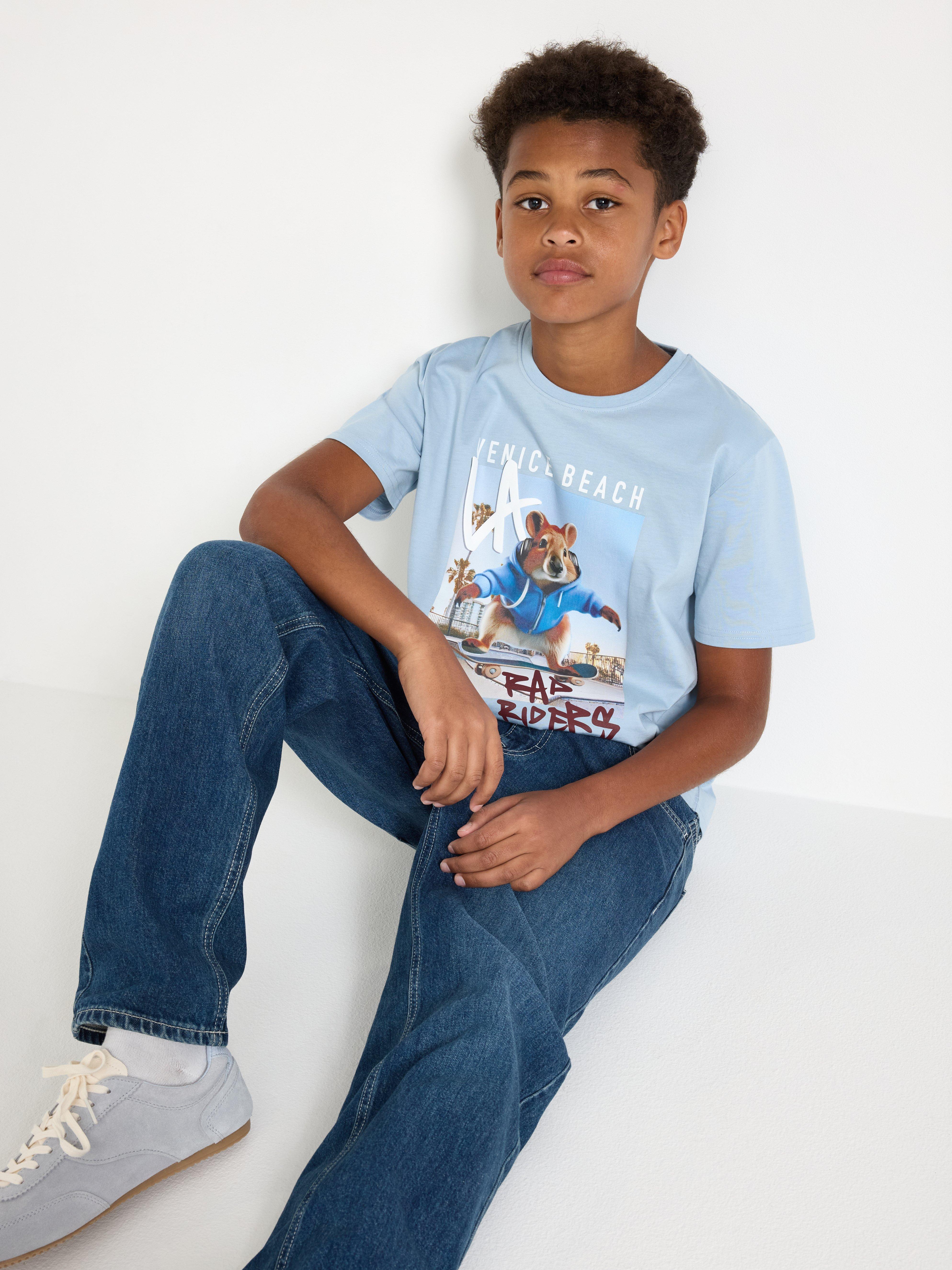 T-shirt - Barn - Blå