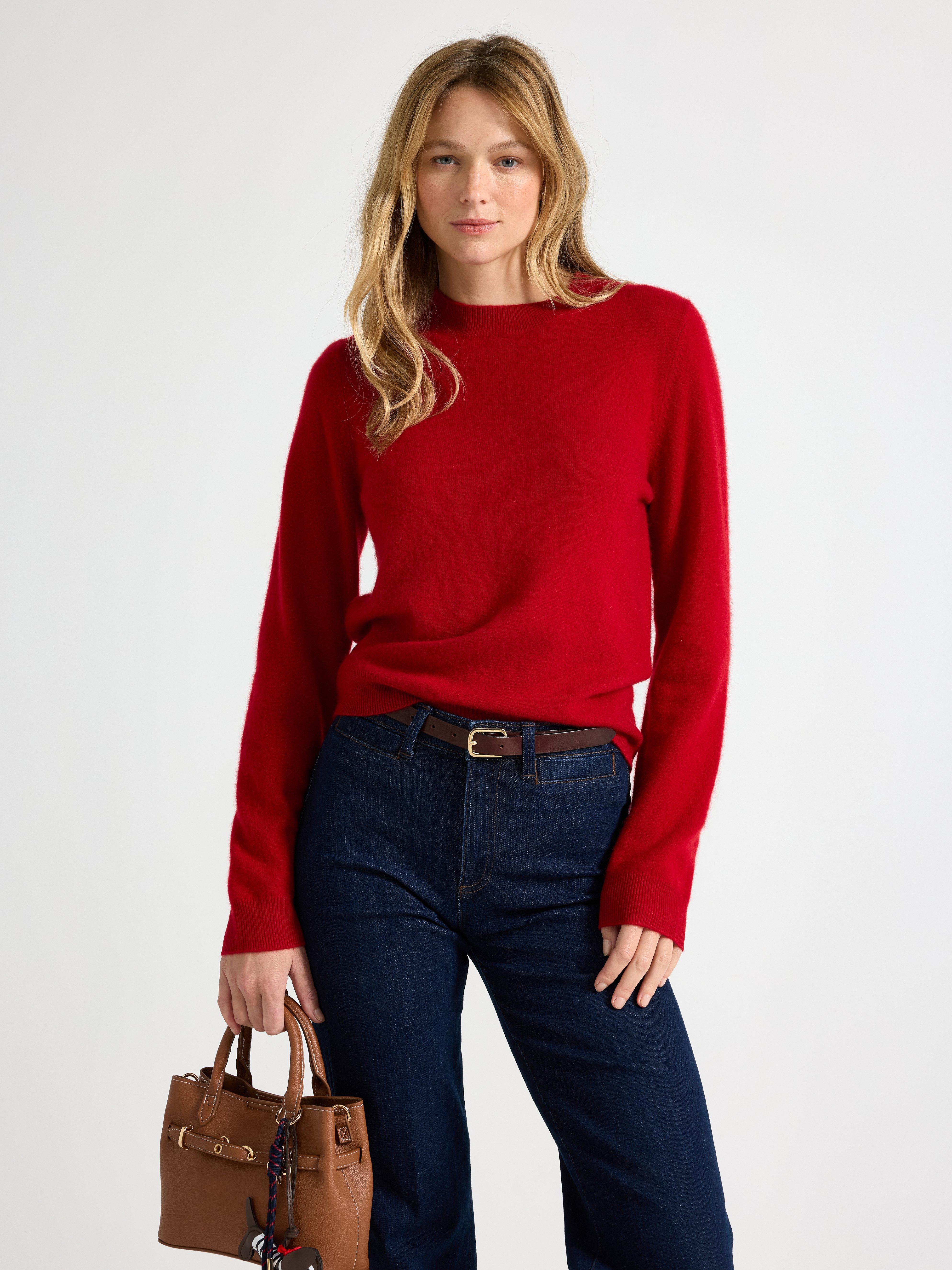 Sweater - Dame - Rød