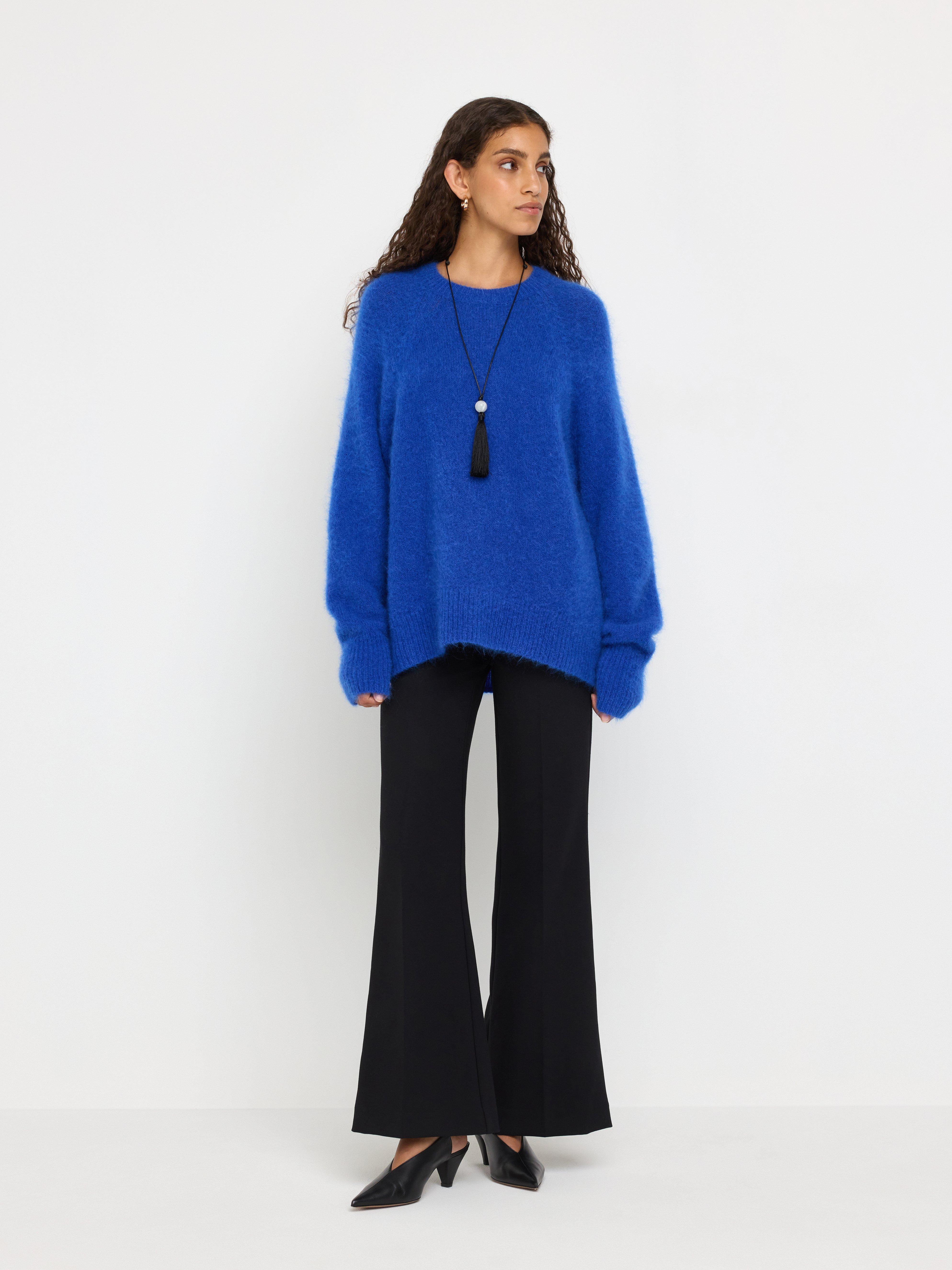 Sweater - Dame - Blå