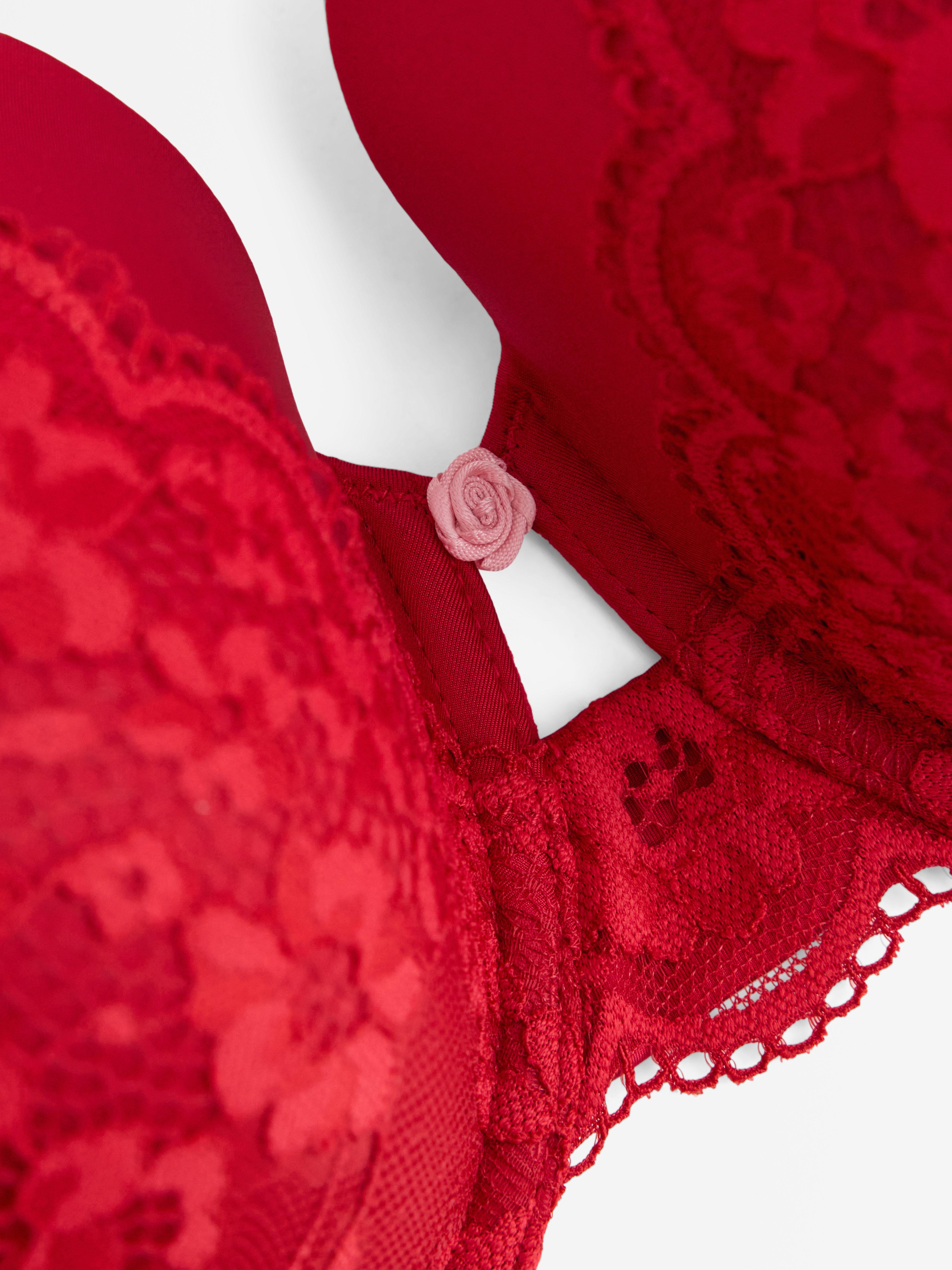 Dahlia T-shirt Bra - Lingerie - Red