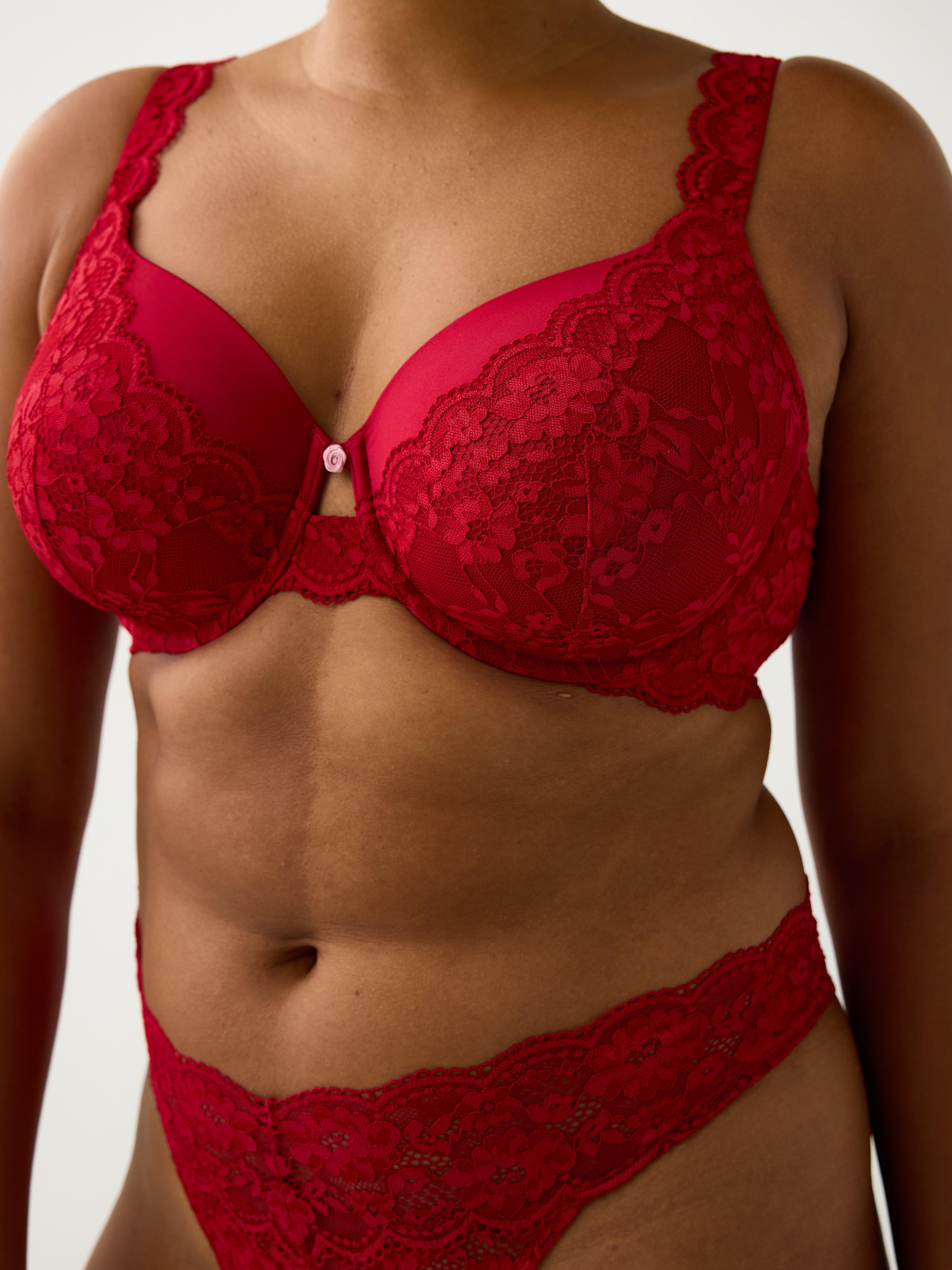 Dahlia T-shirt Bra - Lingerie - Red